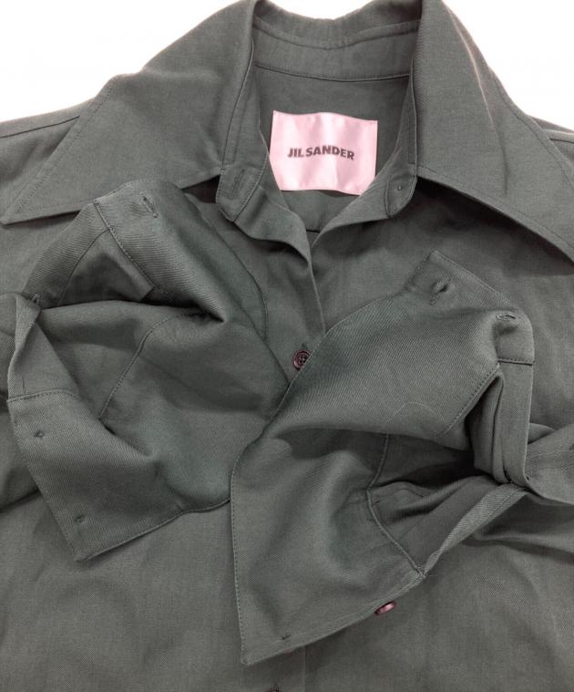 中古・古着通販】JIL SANDER (ジルサンダー) ウールギャバジンシャツ