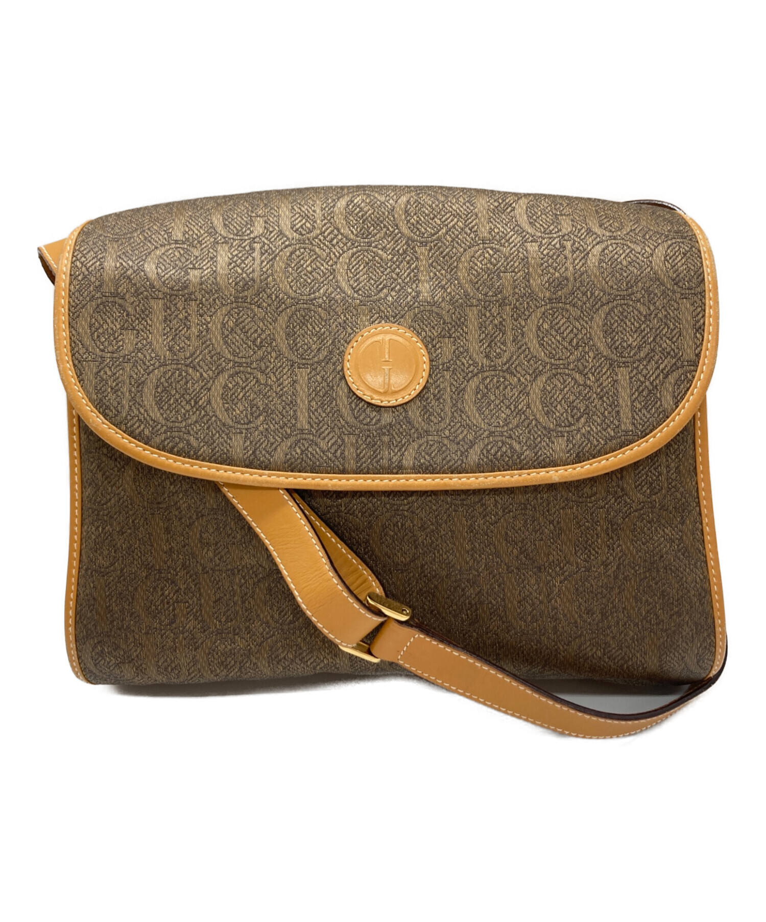 中古・古着通販】GUCCI (グッチ) ショルダーバッグ ブラウン サイズ 