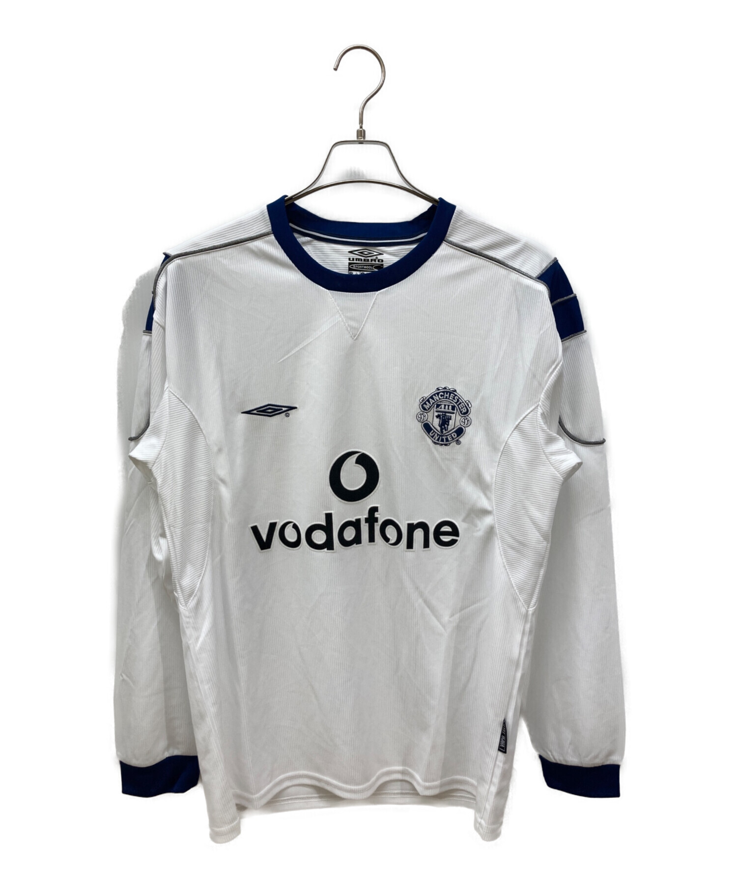 90s UMBRO ゲームシャツ　サッカー　アンブロ　ホワイト　古着　8#a 中古・古着通販】UMBRO (アンブロ) ゲームシャツ ホワイト サイズ:Ⅼ