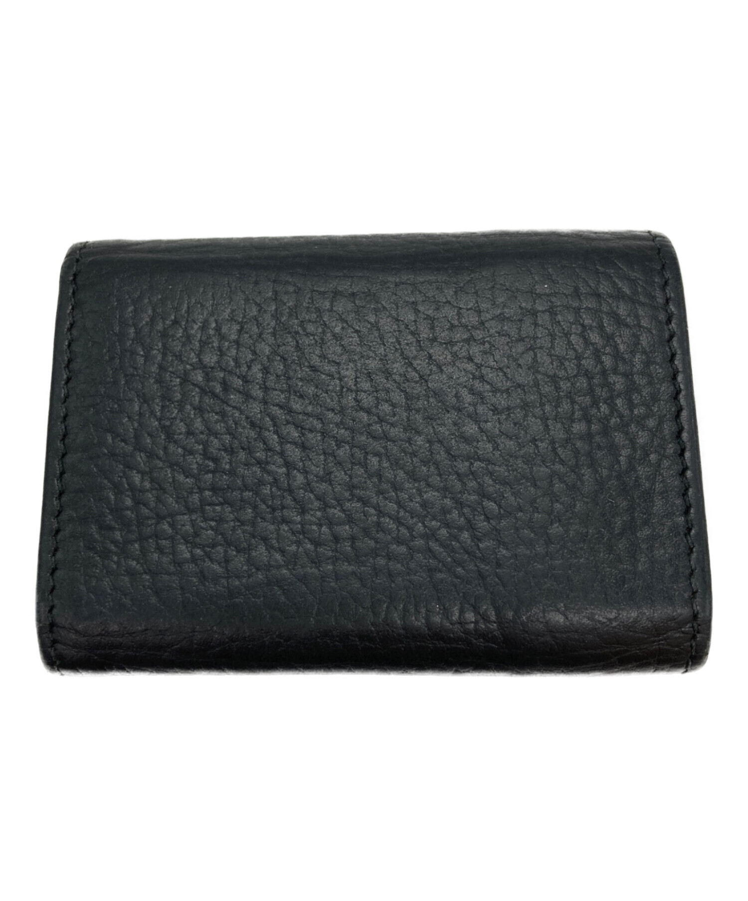 中古・古着通販】GUCCI (グッチ) ダブルG3つ折り財布 ブラック