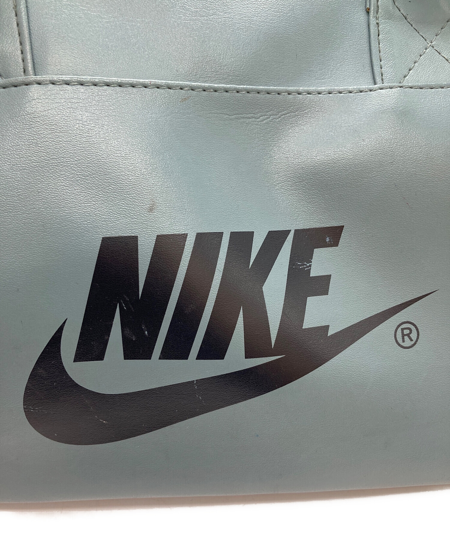 中古・古着通販】NIKE (ナイキ) エコレザーボストンバッグ ブルー 