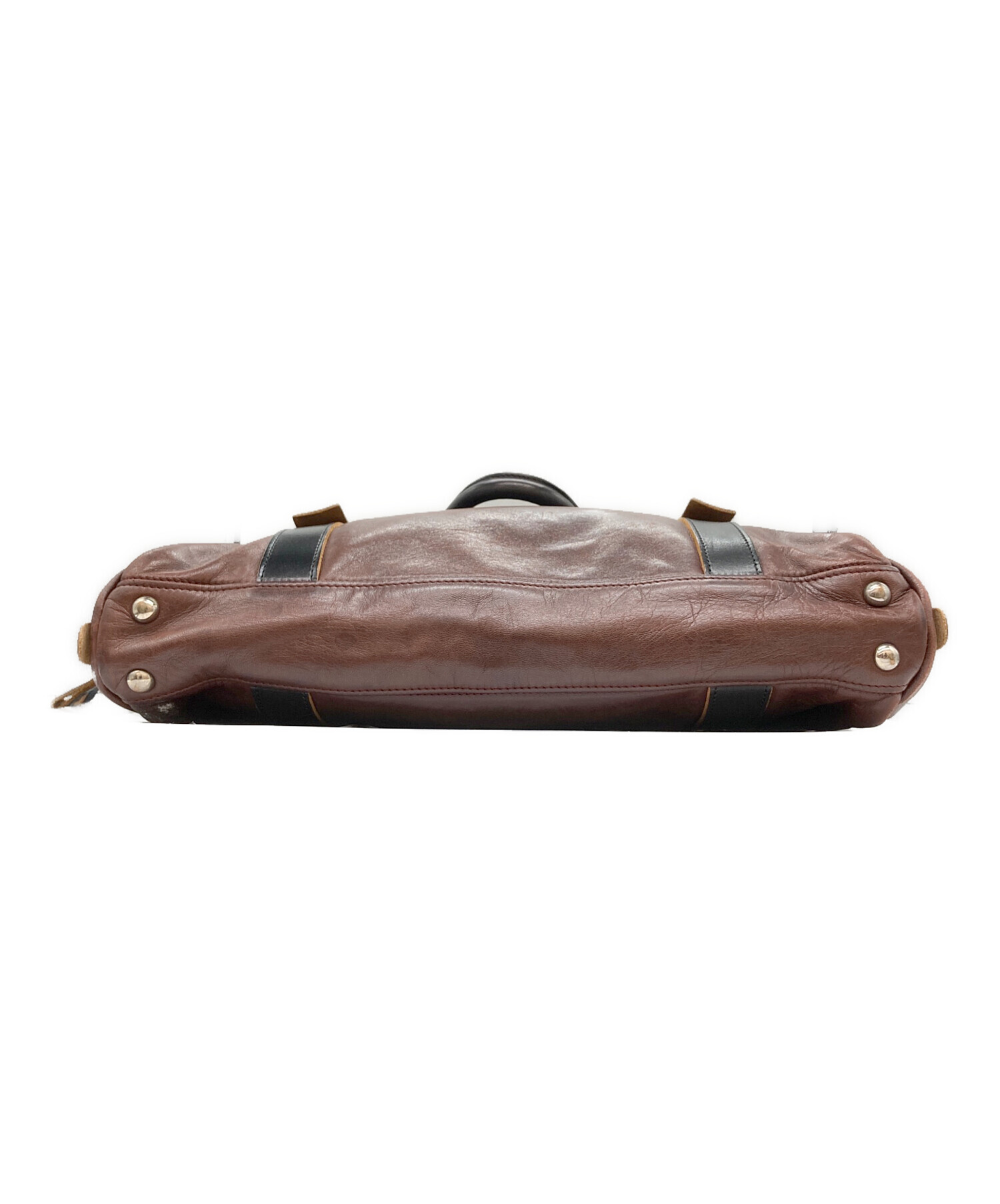中古・古着通販】MARNI (マルニ) ラウンドジップレザートートバッグ