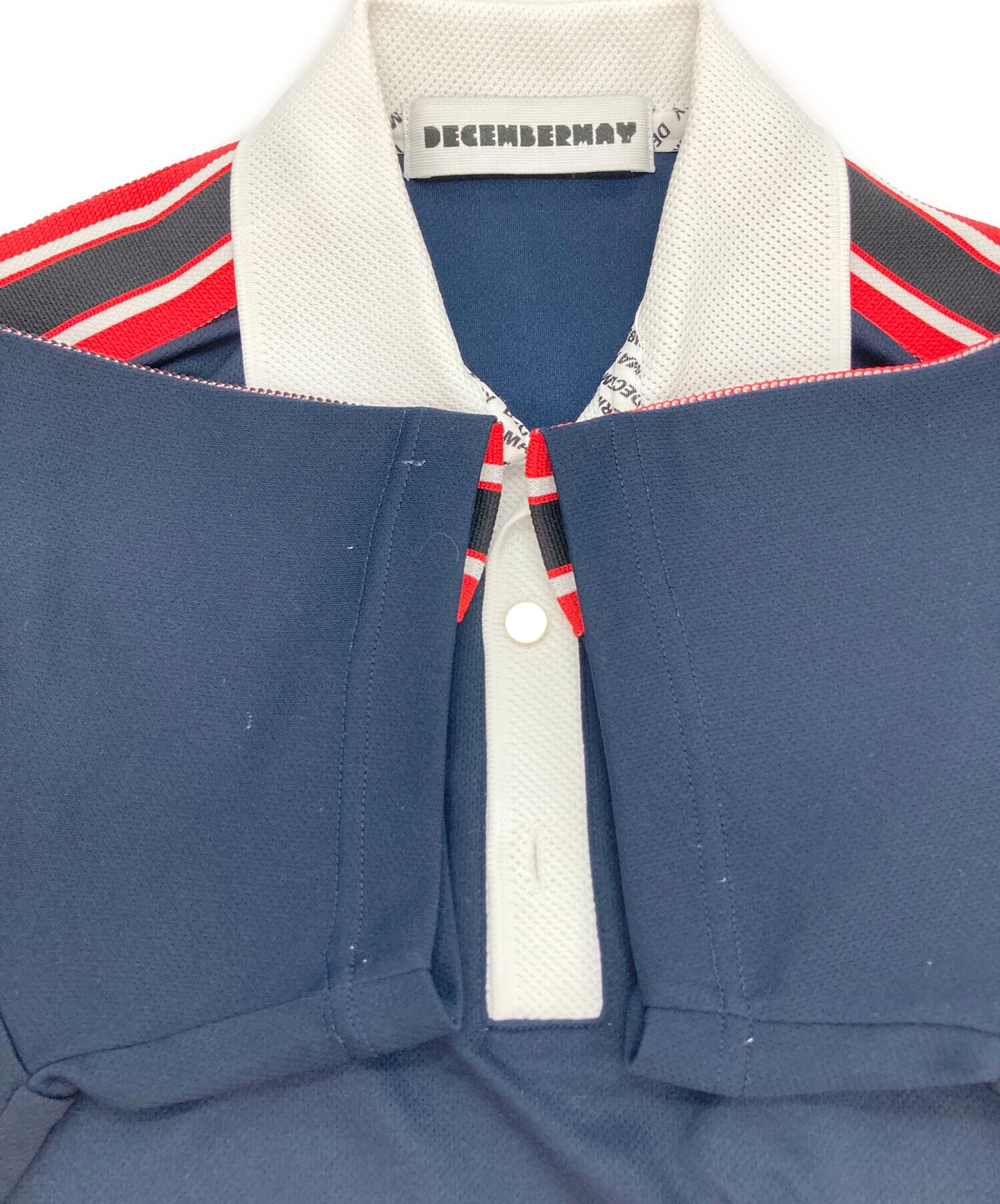 中古・古着通販】DECEMBERMAY (ディセンバーメイ) ポロシャツ ネイビー