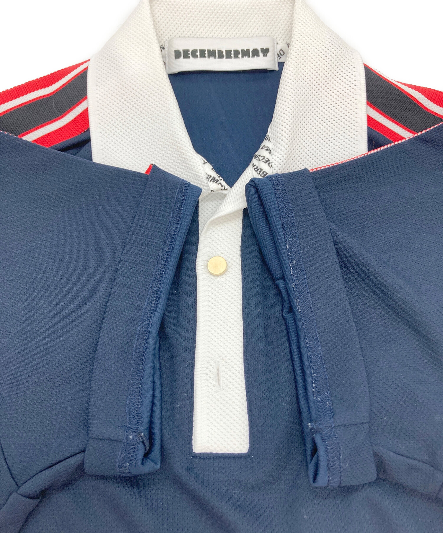 中古・古着通販】DECEMBERMAY (ディセンバーメイ) ポロシャツ ネイビー