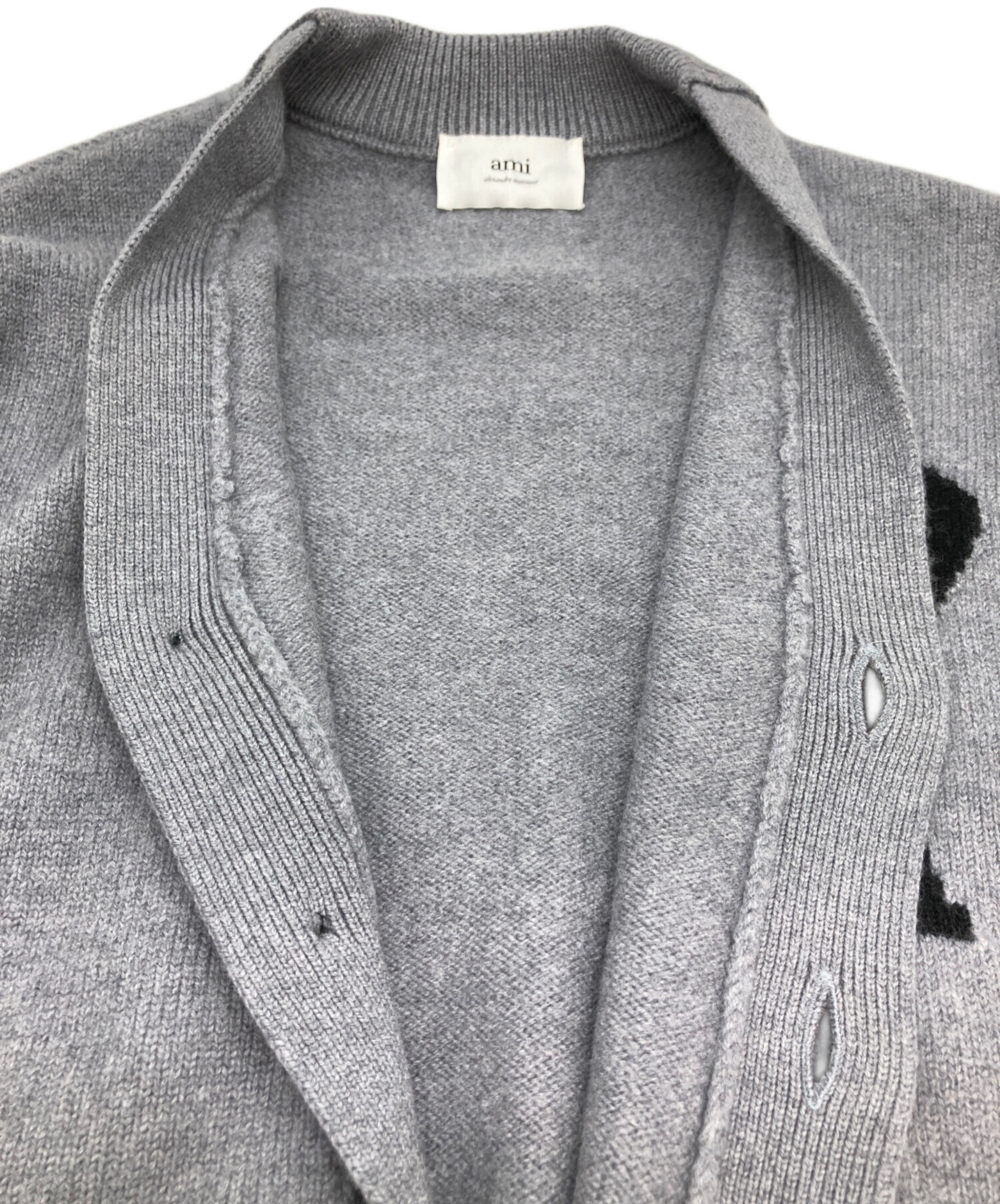 中古・古着通販】AMI PARIS (アミ パリス) ハートロゴカーディガン