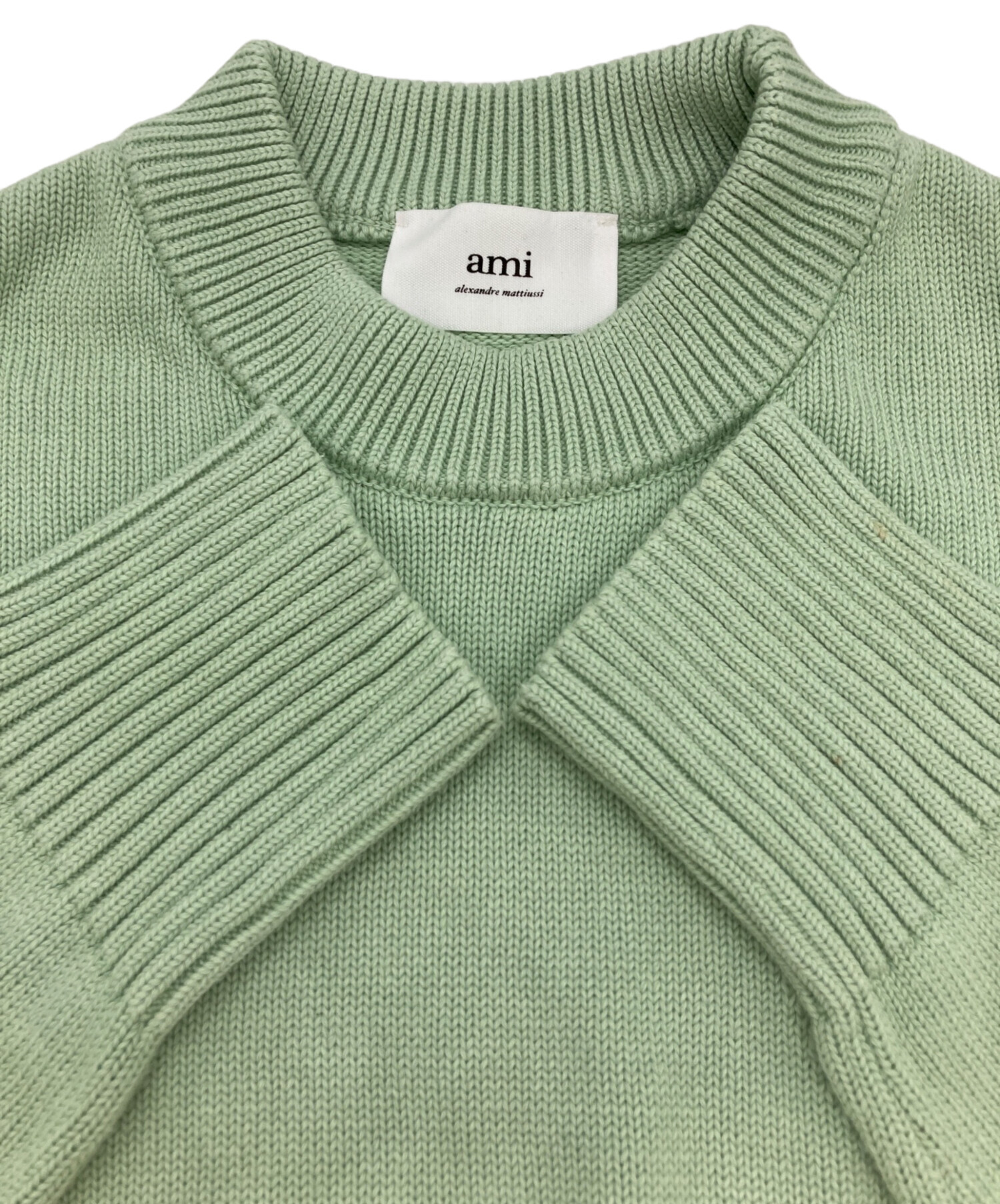 ami ミントグリーン トレーナー 新品未使用 伊勢丹購入 中古・古着通販】AMI PARIS (アミ パリス) ハートロゴニット グリーン