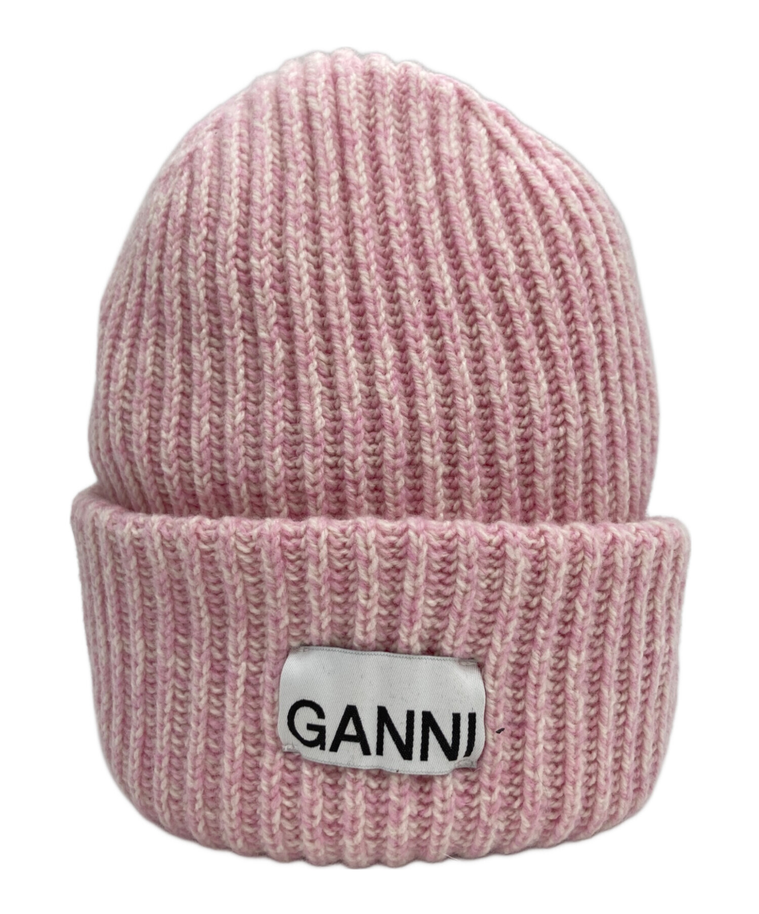 中古・古着通販】GANNI (ガニー) ロゴビーニー ピンク サイズ:ONE SIZE