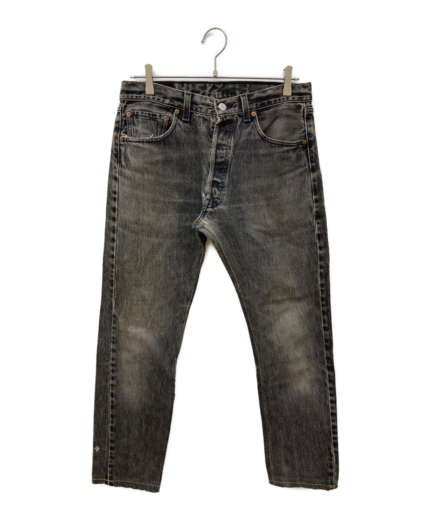 中古・古着通販】LEVI'S (リーバイス) 501ブラックパンツ グレー