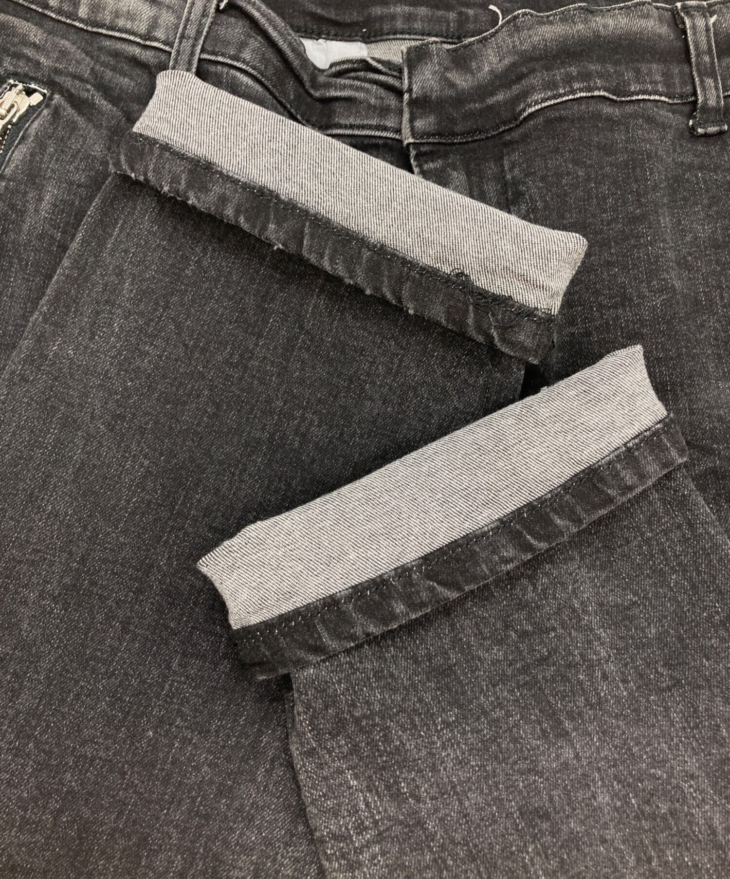 中古・古着通販】BALMAIN (バルマン) バイカーデニムパンツ ブラック