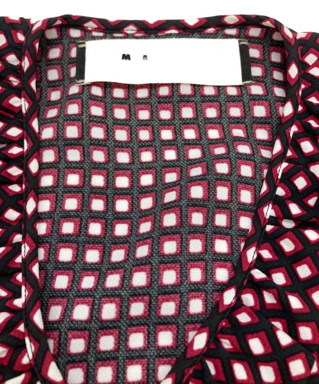 中古・古着通販】MARNI (マルニ) ノースリーブブラウス レッド サイズ
