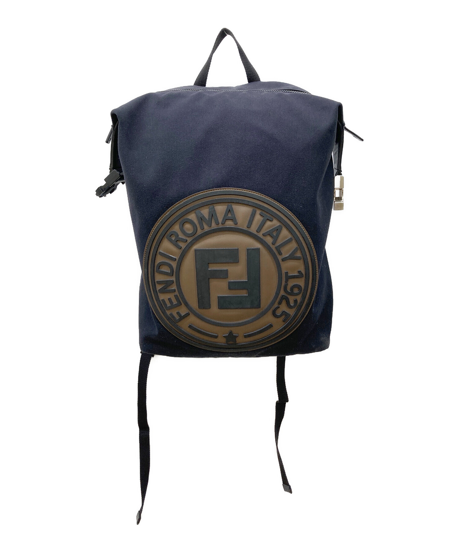 フェンディ　ロゴ入りバックパック　新品未使用品 中古・古着通販】FENDI (フェンディ) ロゴキャンバスバックパック