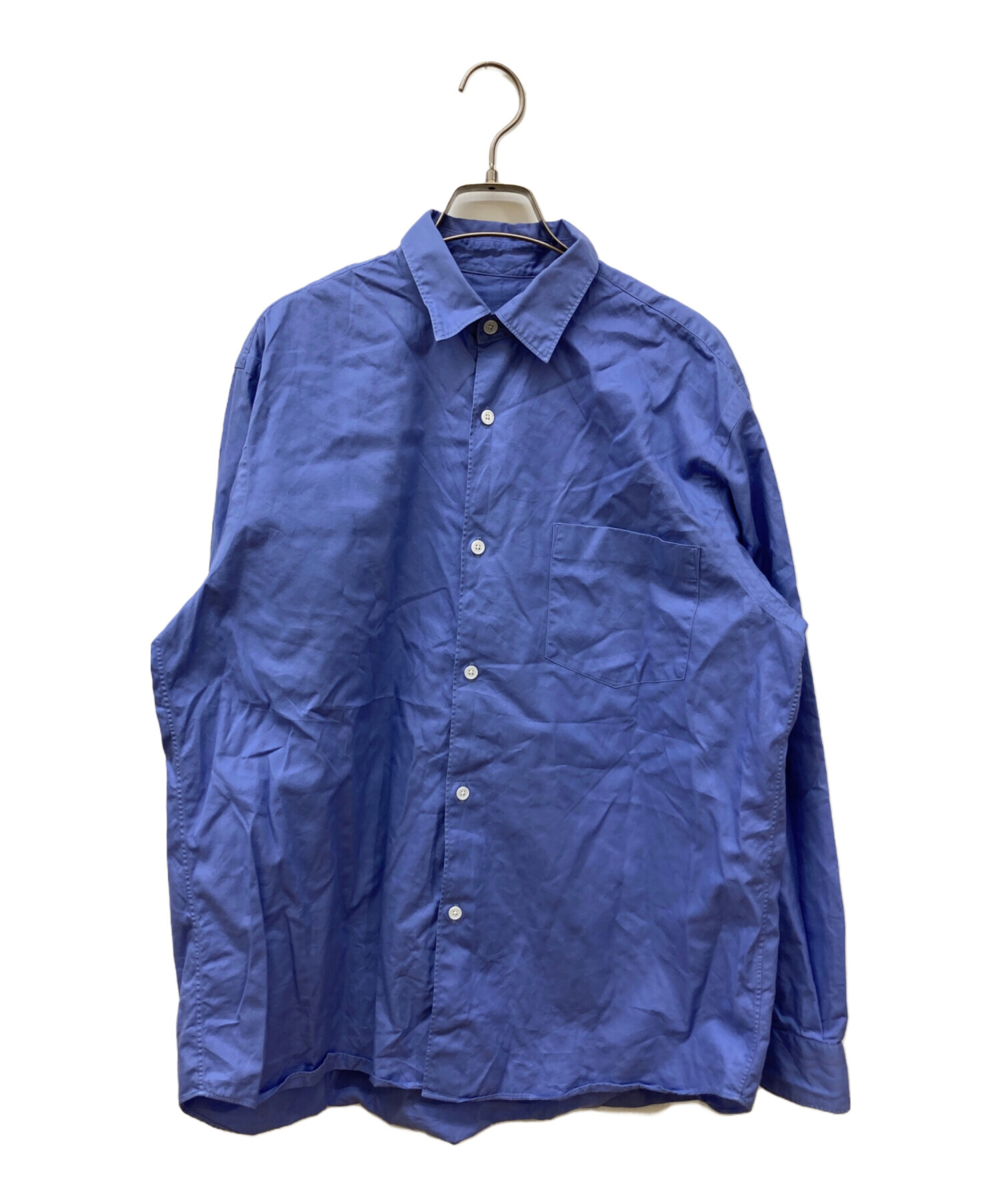 中古・古着通販】COMOLI (コモリ) コモリシャツ ブルー サイズ:2