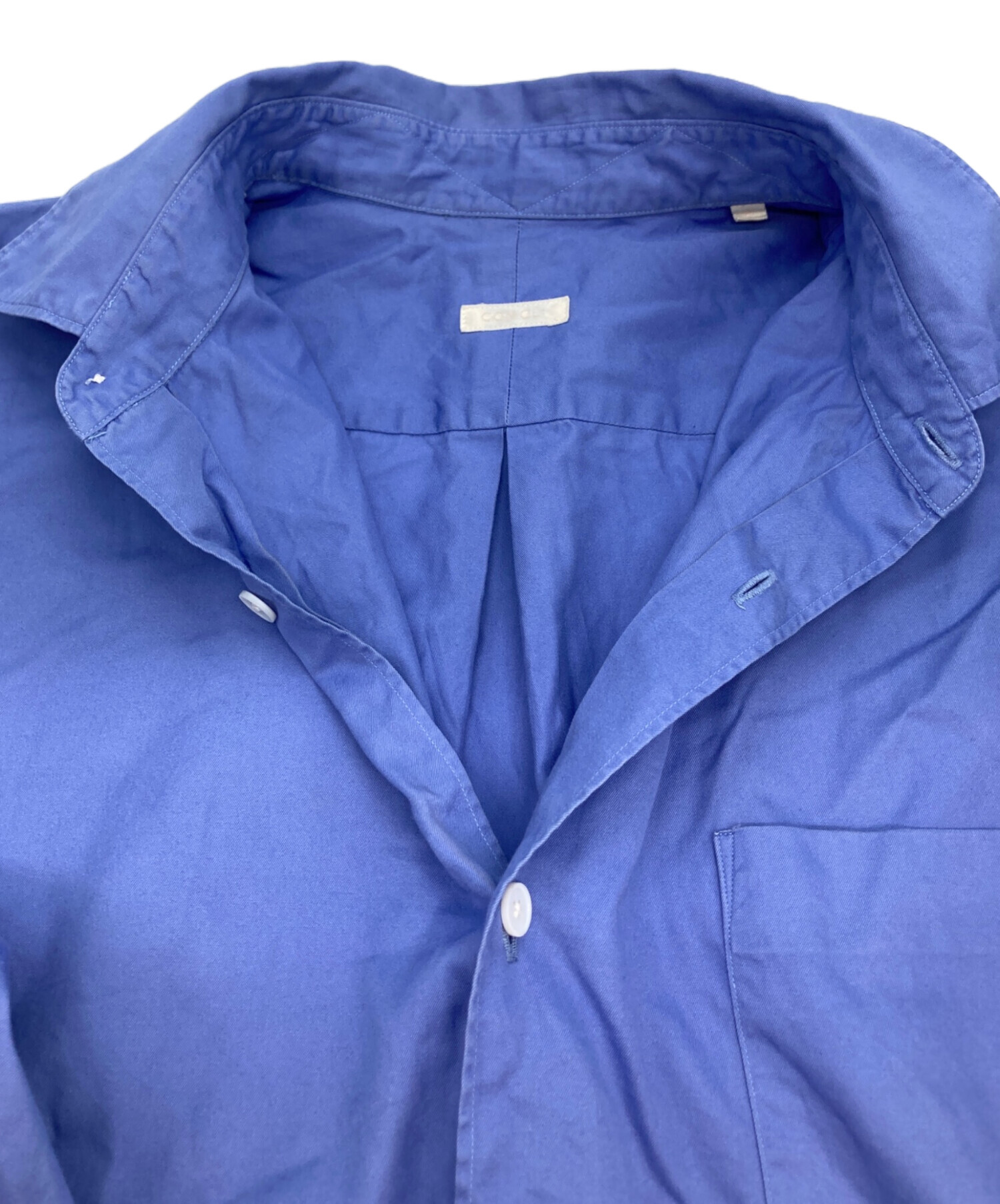 中古・古着通販】COMOLI (コモリ) コモリシャツ ブルー サイズ:2