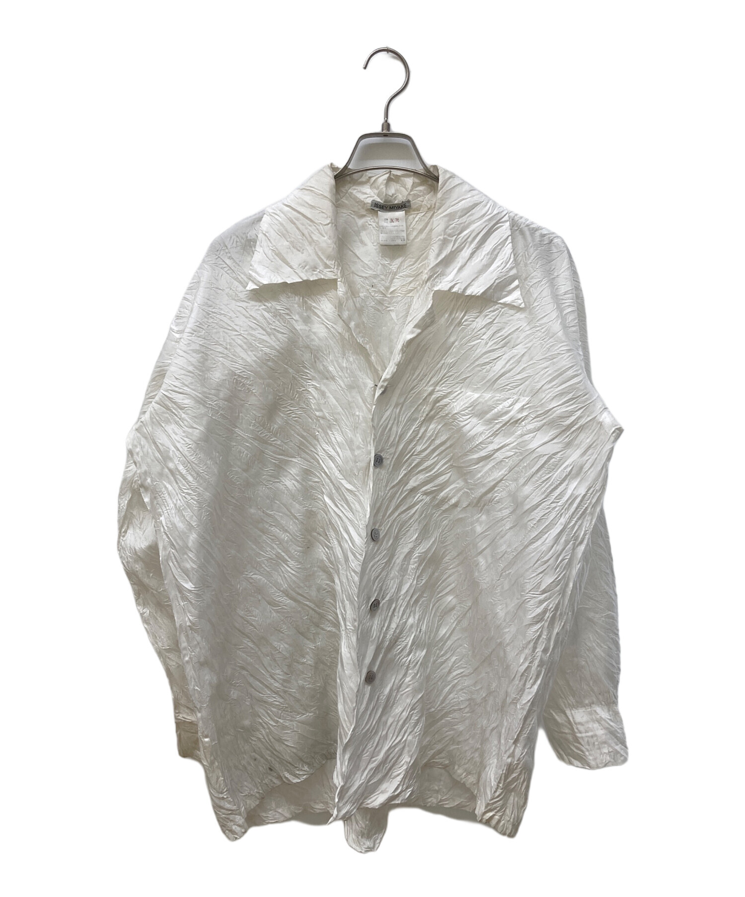中古・古着通販】ISSEY MIYAKE (イッセイミヤケ) シワ加工シャツ