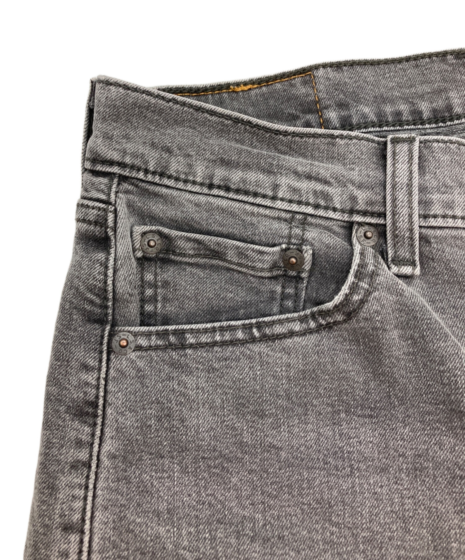 中古・古着通販】LEVI'S (リーバイス) 505先染めデニムパンツ グレー