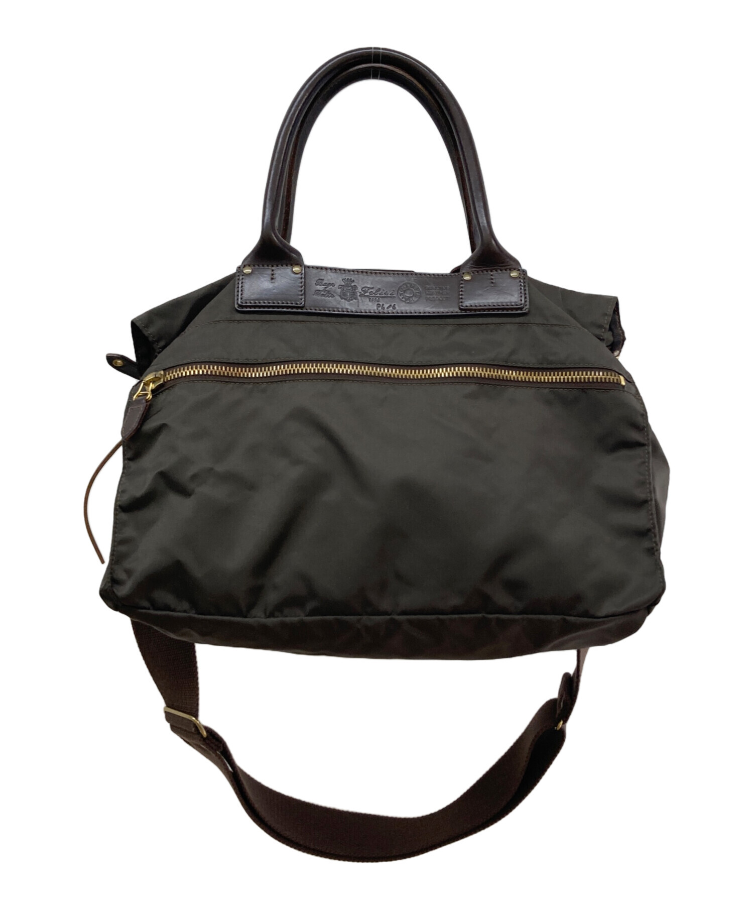 中古・古着通販】Felisi (フェリージ) 2WAYボストンバッグ グリーン