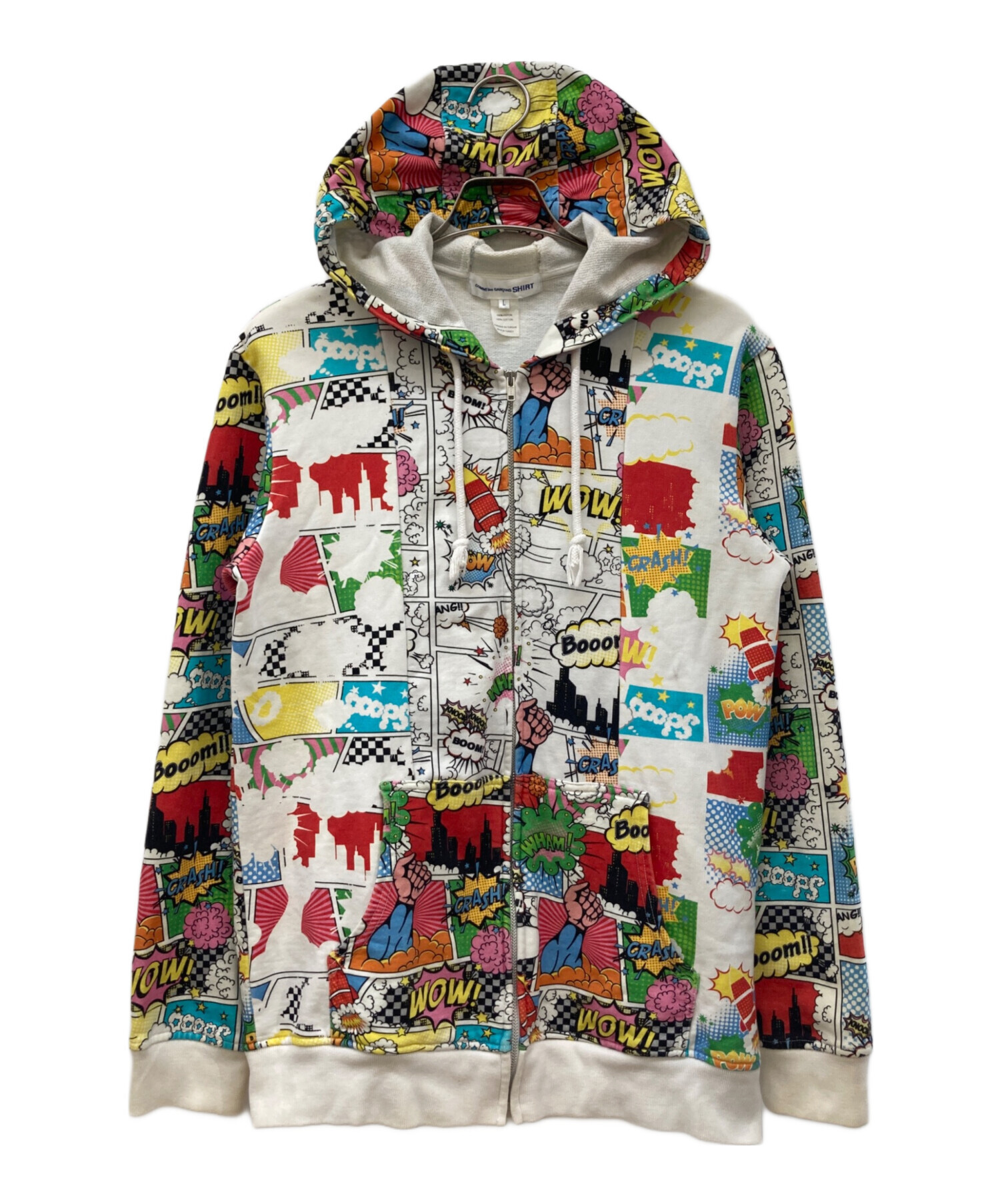 COMME des GARCONS - COMME des GARCONS コムデギャルソン パーカー M 蛍光イエロー 【古着】【中古】 中古・古着通販】COMME des GARCONS SHIRT (コムデギャルソンシャツ