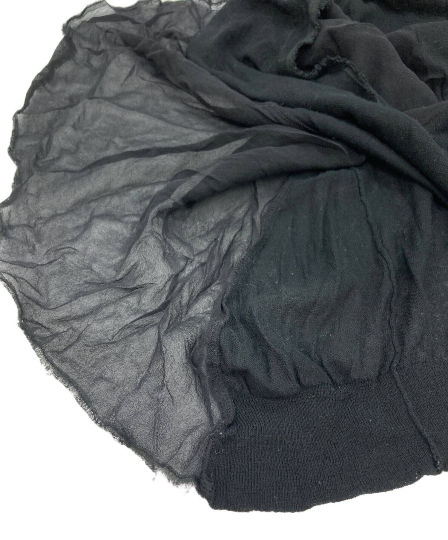 中古・古着通販】sacai (サカイ) アシメドッキングノースリーブニット
