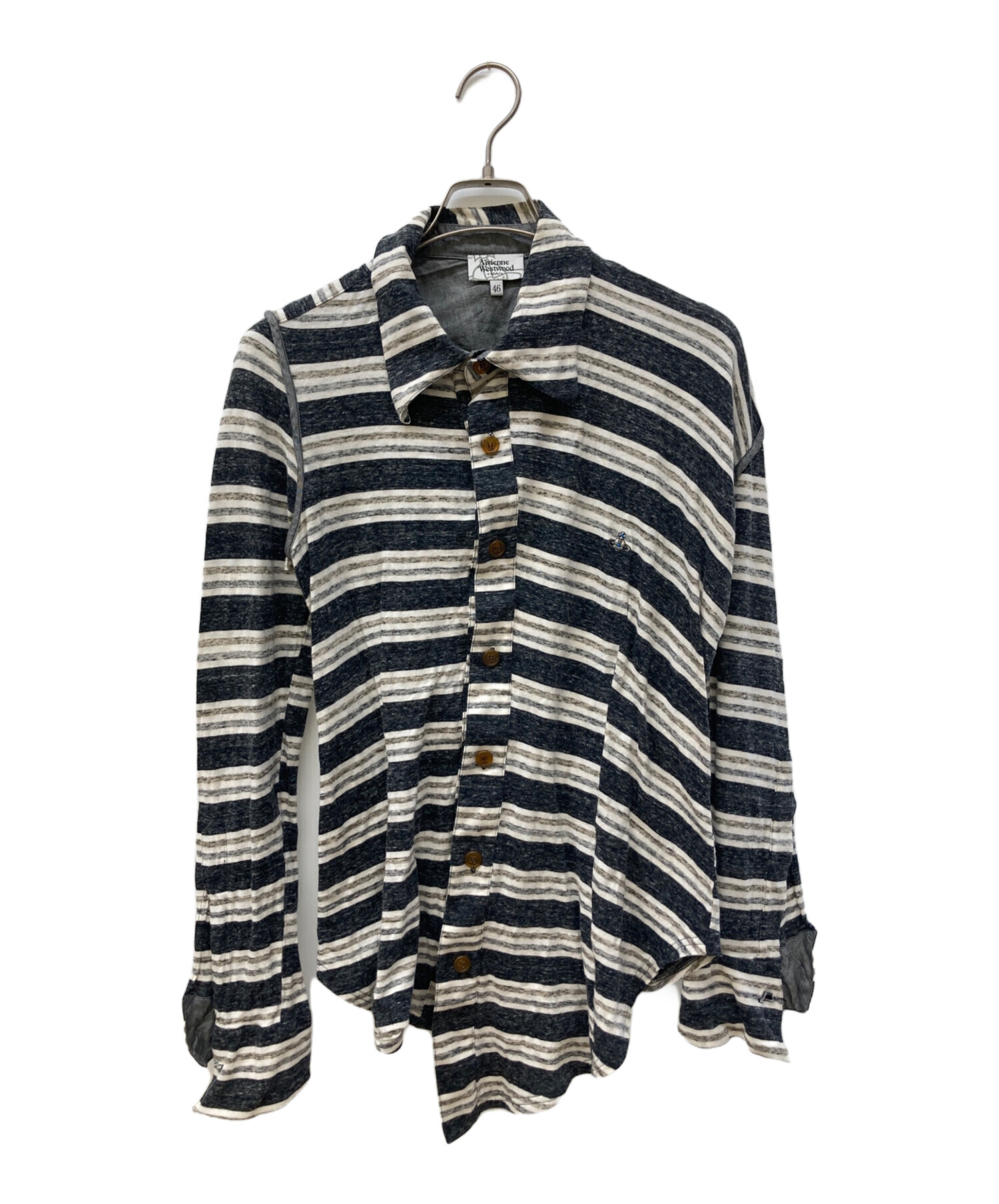 ヴィヴィアン　ボーダー　シャツ　ポロシャツ 中古・古着通販】Vivienne Westwood (ヴィヴィアンウエストウッド