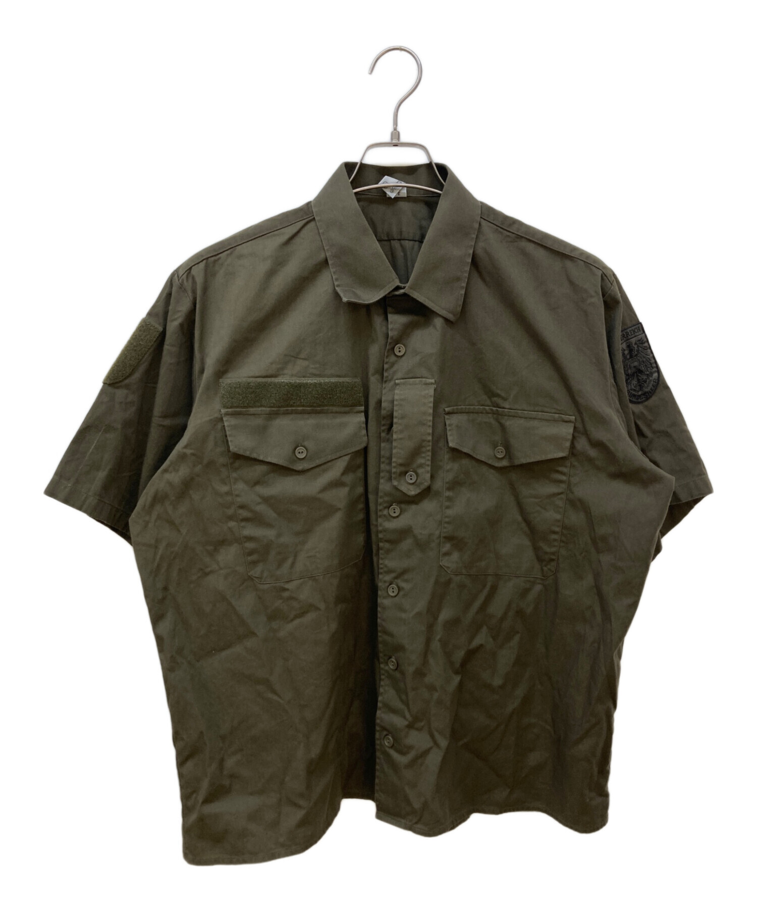 中古・古着通販】MILITARY (ミリタリー) 半袖シャツ オリーブ サイズ