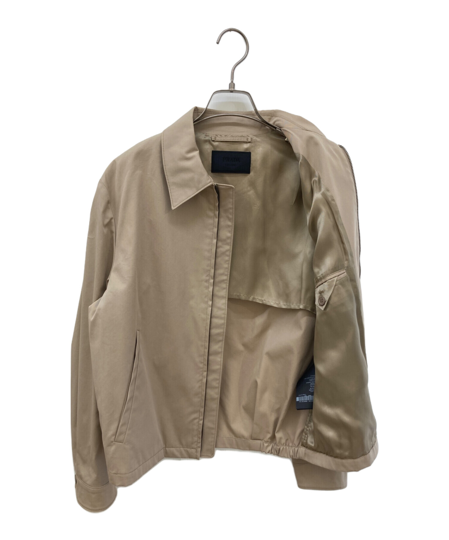 PRADA - PRADA プラダ ベスト 40(M位) ベージュ 【古着】【中古】 中古・古着通販】PRADA (プラダ) スイングトップ ベージュ サイズ:46