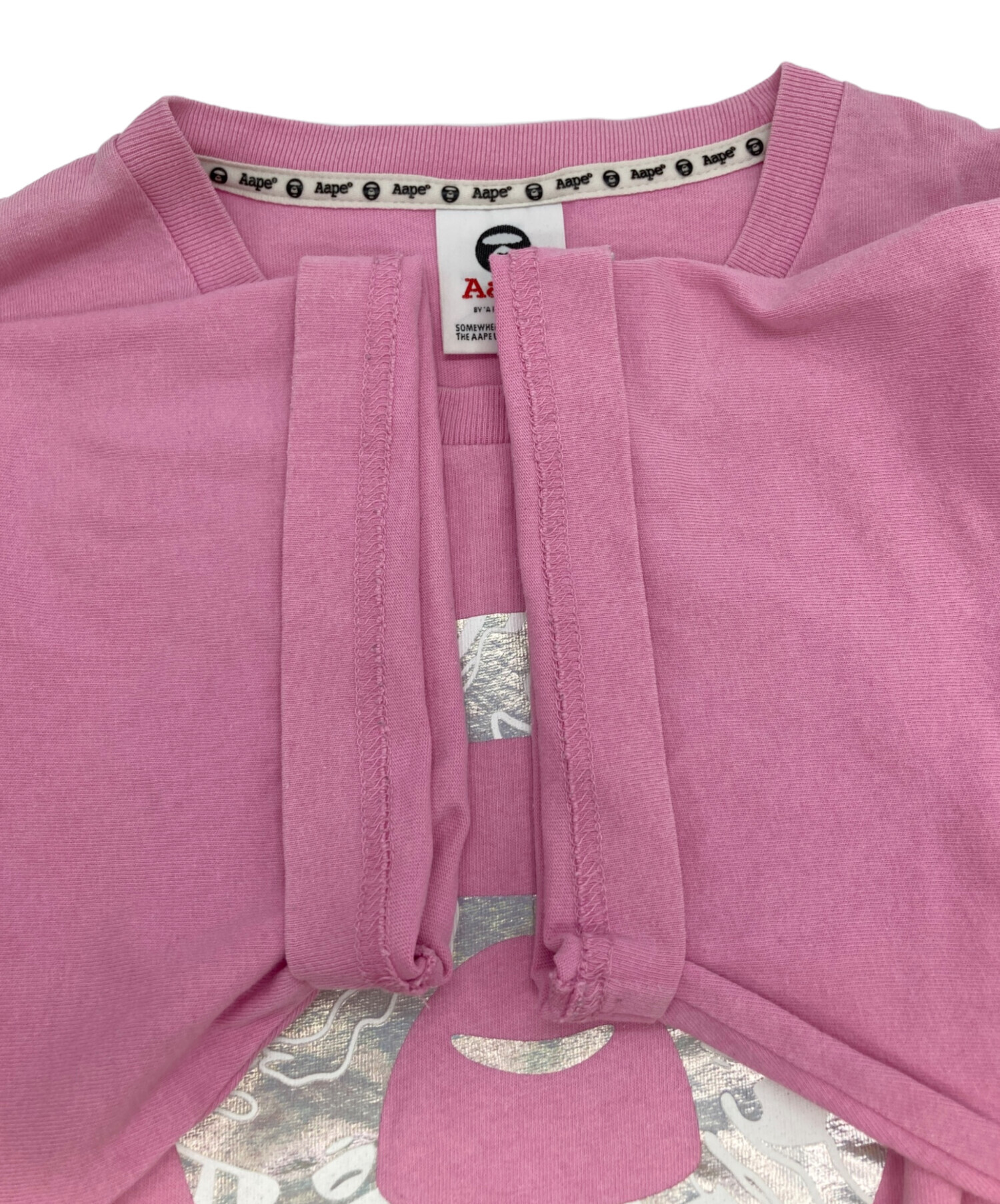 中古・古着通販】A BATHING APE (アベイシングエイプ) ホログラムロゴT