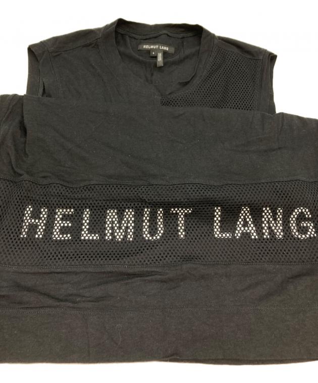 美品＊HELMUT LANG ヘルムートラング／リブ 袖レース カットソー