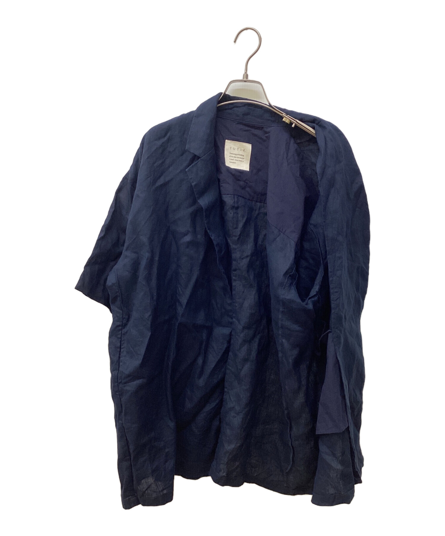 中古・古着通販】TUTIE. (ツチエ) リネンハーフスリーブジャケット