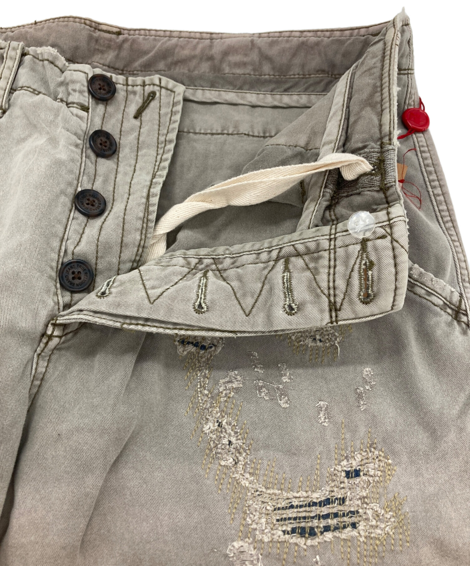 中古・古着通販】TRUE RELIGION (トゥルー レリジョン) ダメージ加工 
