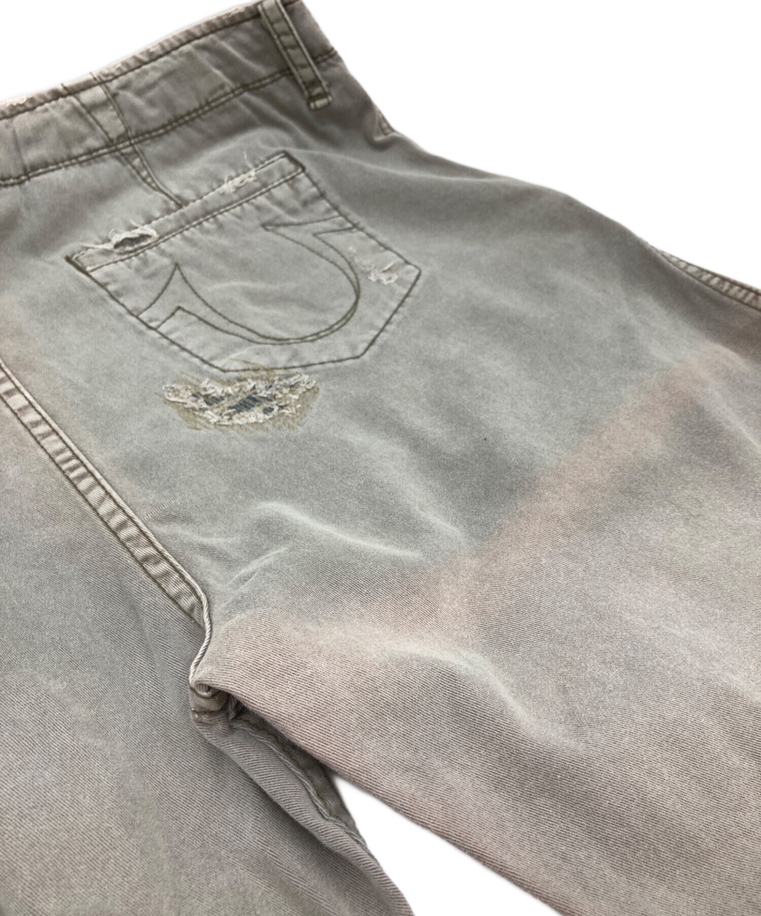中古・古着通販】TRUE RELIGION (トゥルー レリジョン) ダメージ加工 