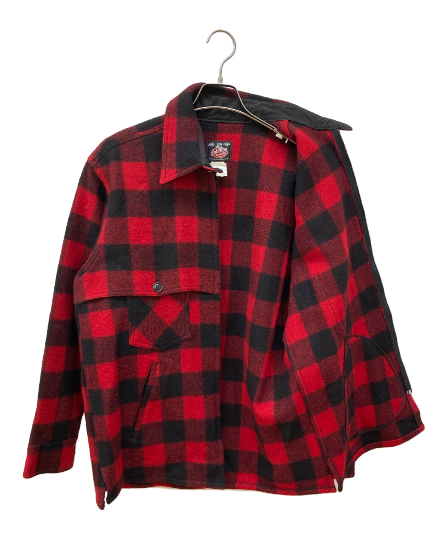 美品USA製JOHSON WOLLENMILLSバッファローウールジャケット 中古・古着通販】Johnson Woolen Mills (ジョンソンウーレンミルズ