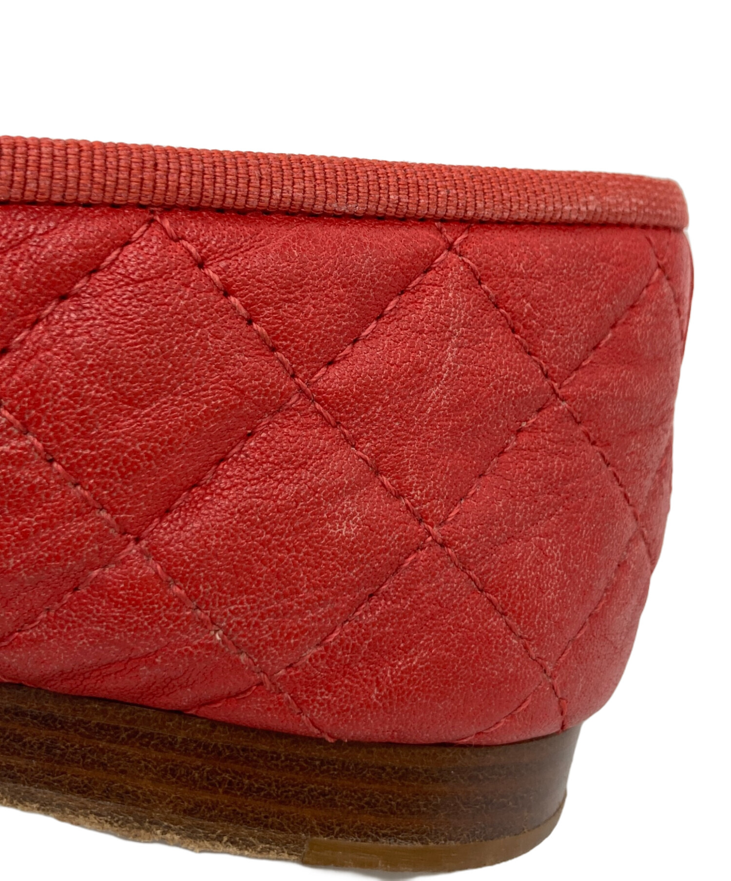 CHANEL シャネル 99A ココマーク バレエシューズ 37 ゴールド 箱付