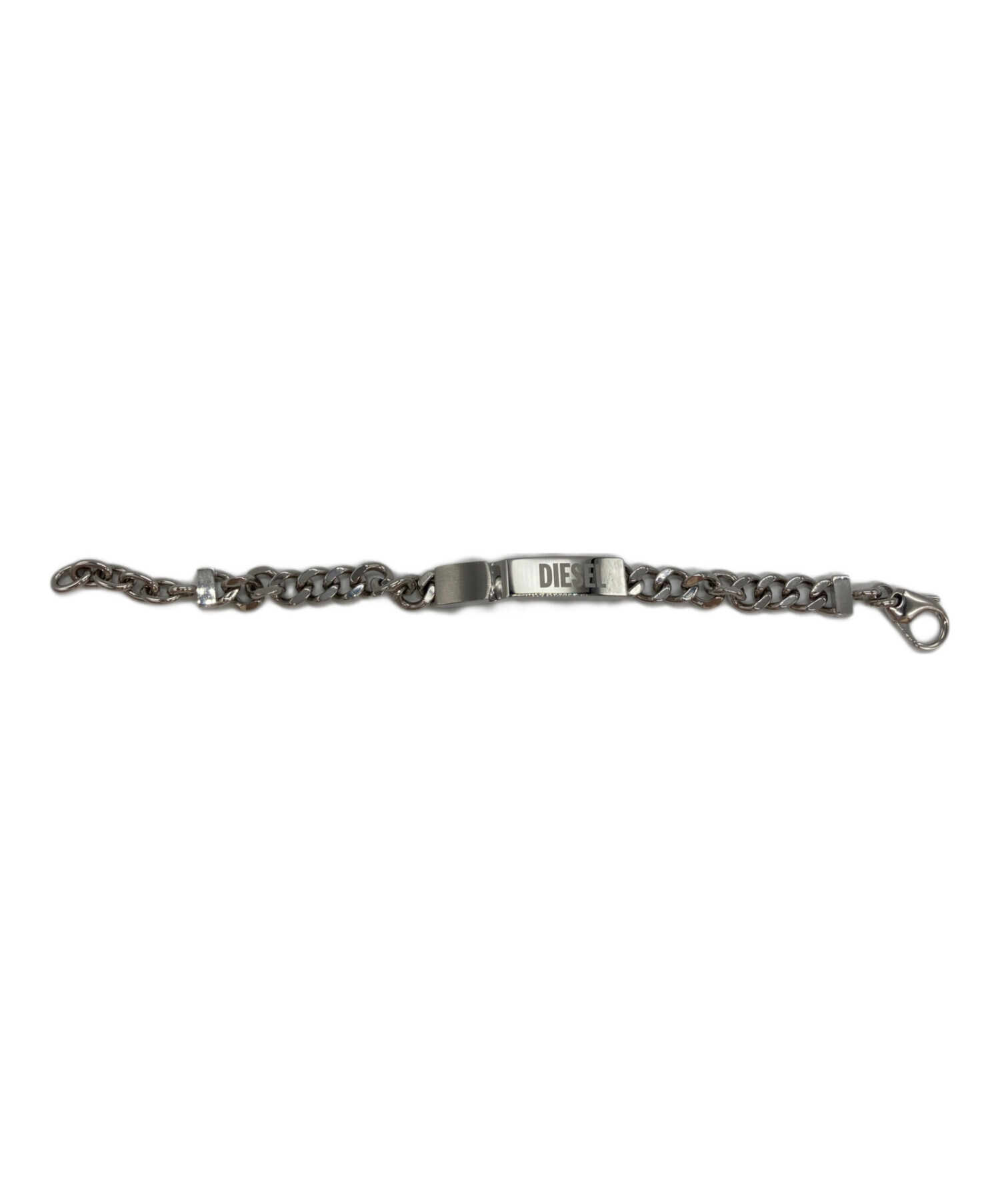 中古・古着通販】DIESEL (ディーゼル) ロゴスチールブレスレット