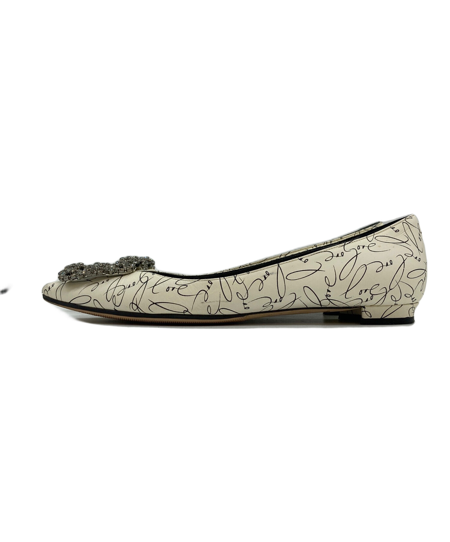 中古・古着通販】Manolo Blahnik (マノロ ブラニク) パンプス ホワイト