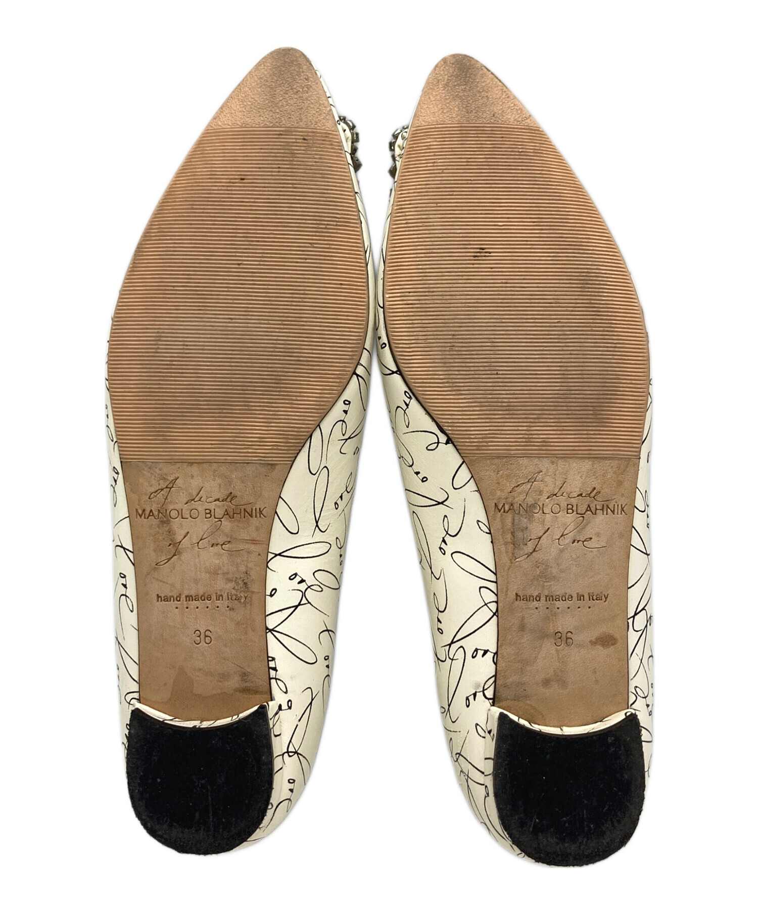 中古・古着通販】Manolo Blahnik (マノロ ブラニク) パンプス ホワイト