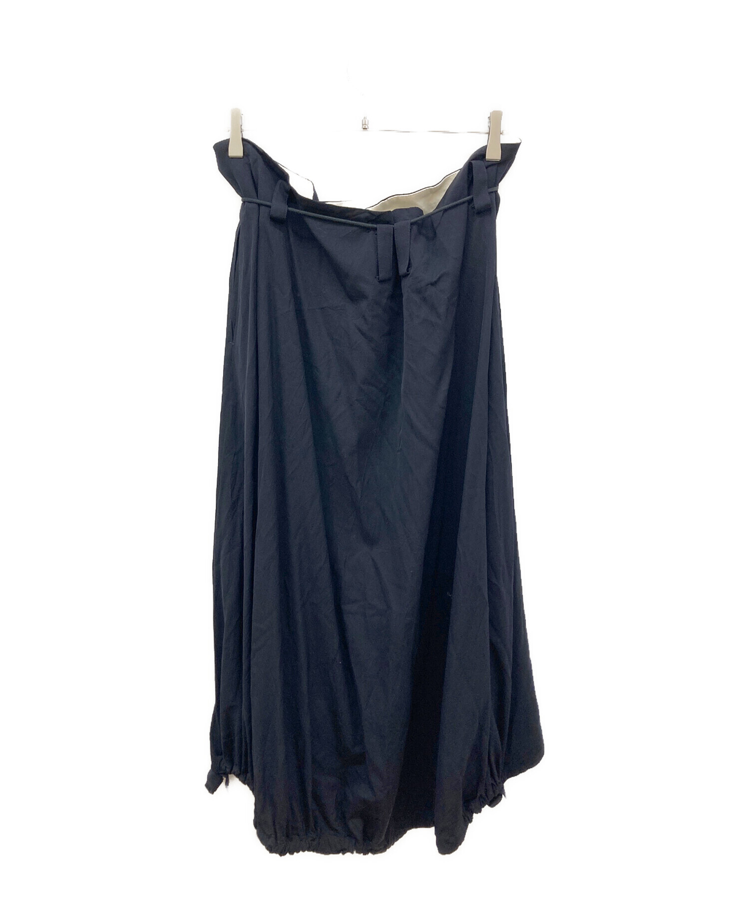 中古・古着通販】Y's (ワイズ) ロングスカート ブラック サイズ:SIZE 3