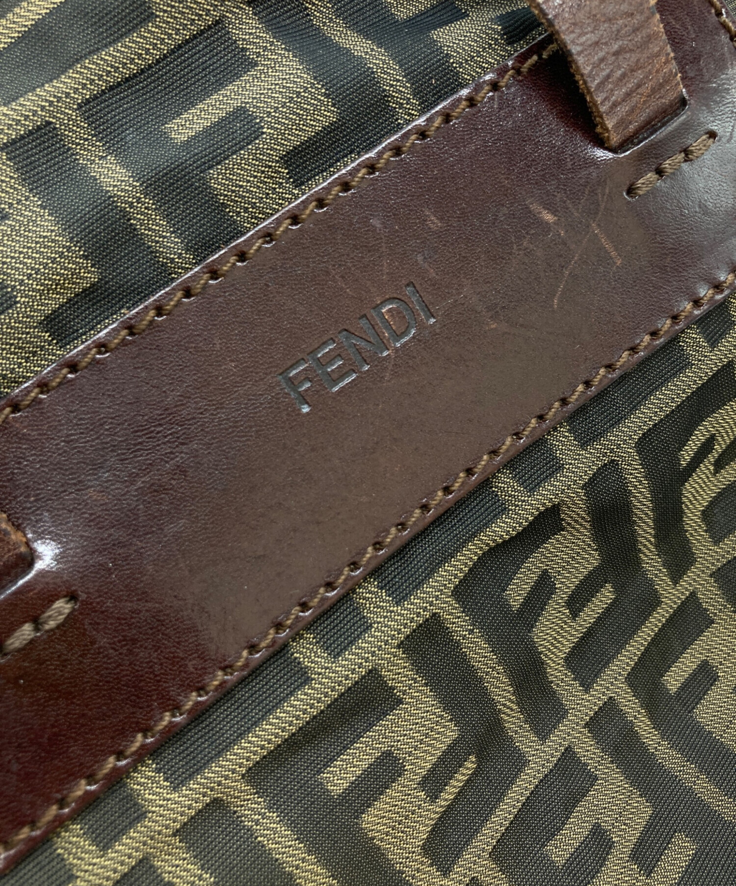 中古・古着通販】FENDI (フェンディ) ズッカ柄ハンドバッグ ベージュ
