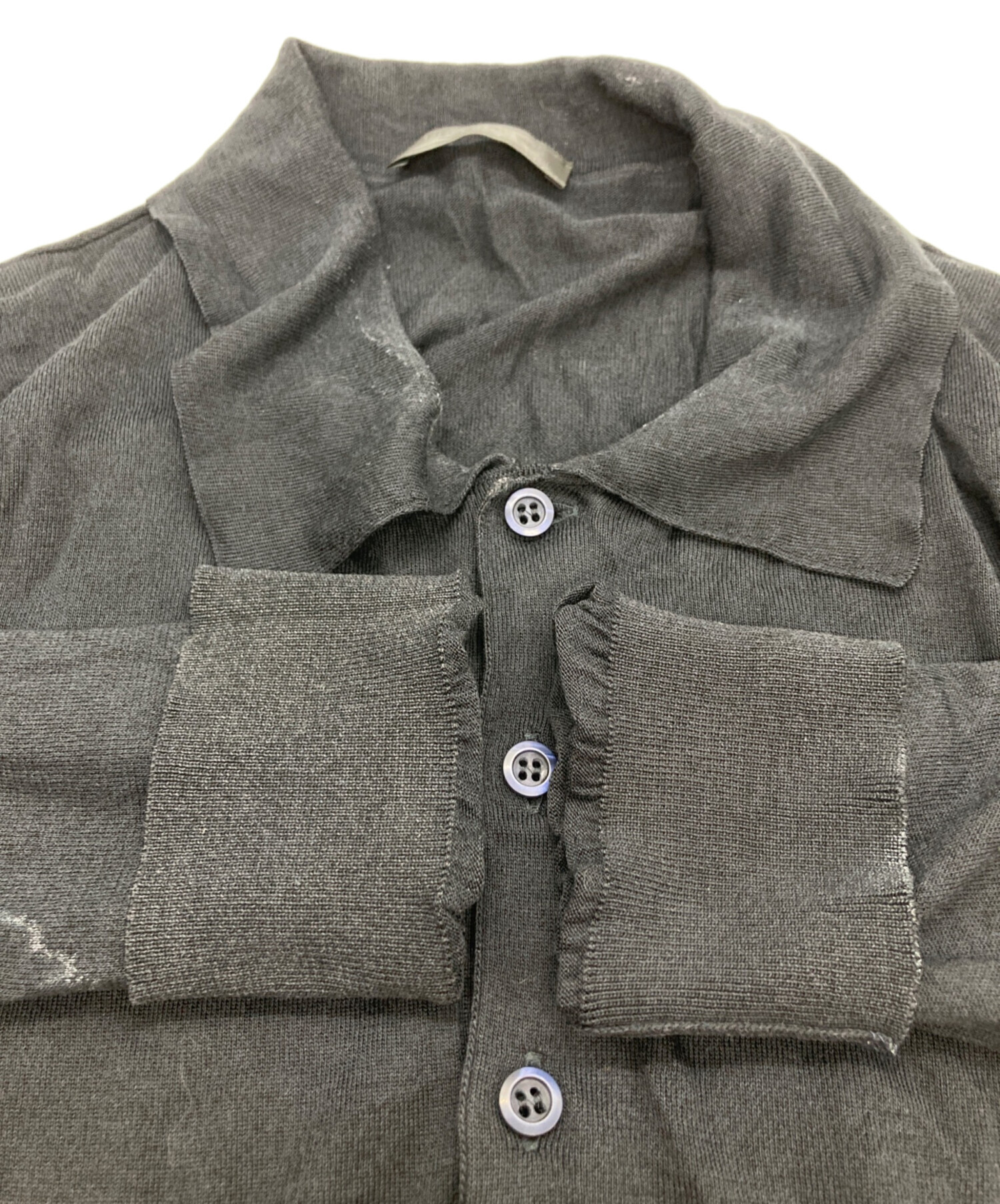 中古・古着通販】PRADA (プラダ) コットンシルクニットポロシャツ