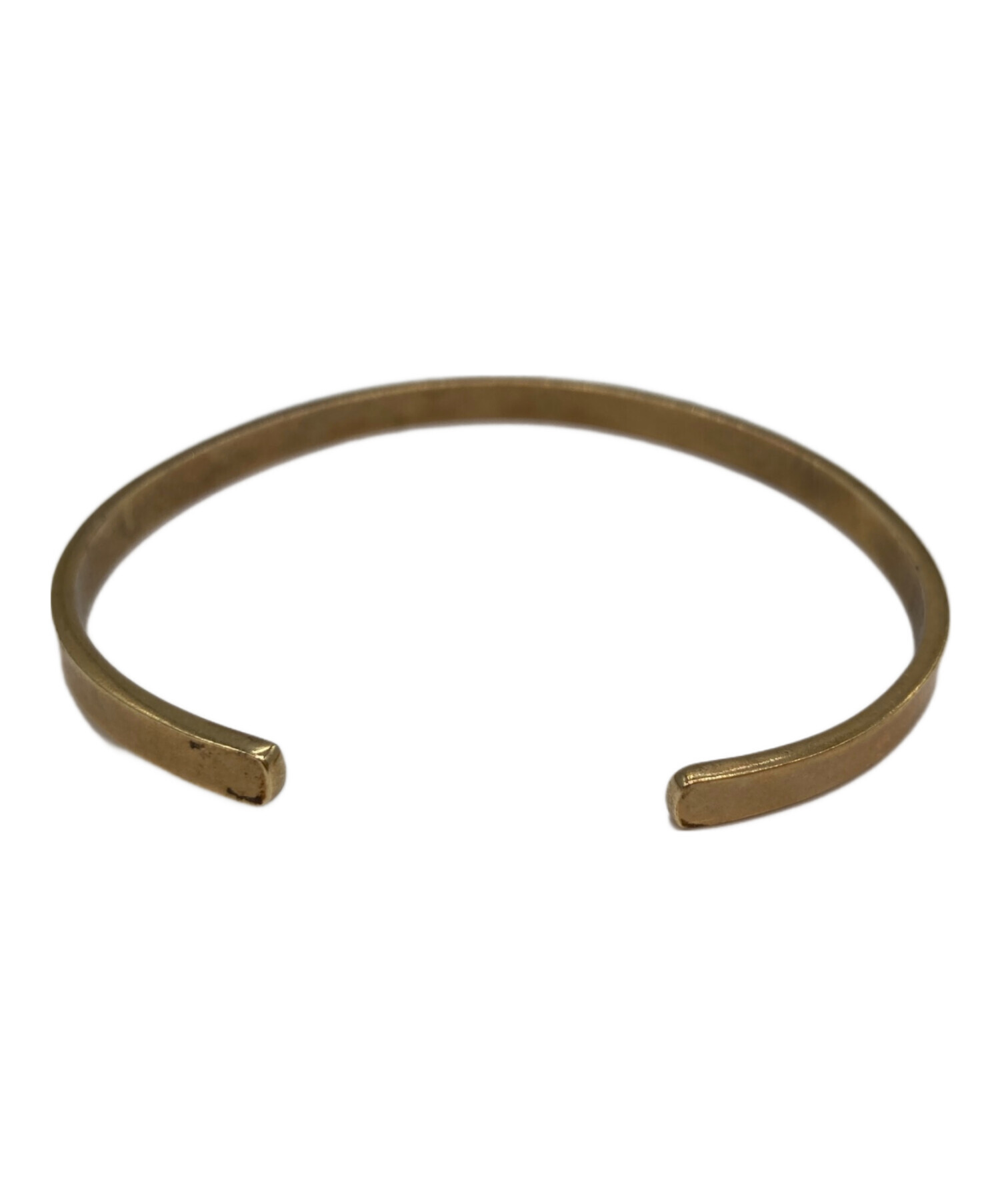 Maison Margiela メゾンマルジェラ ロゴバングル ゴールド 中古・古着通販】Maison Margiela (メゾンマルジェラ) ロゴバングル