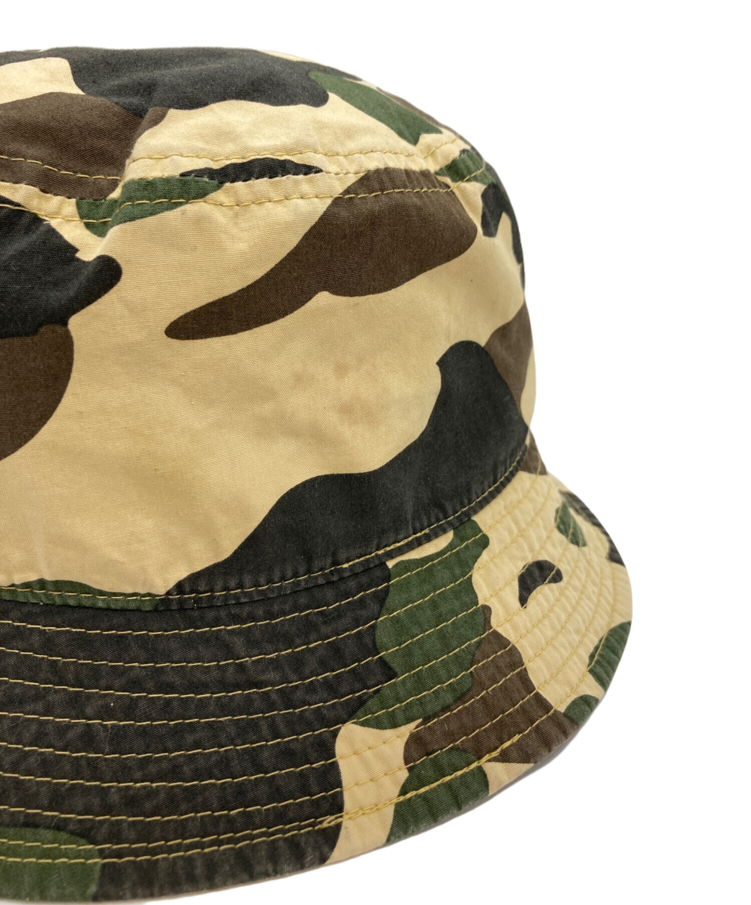 A BATHING APE カモフラージュ　　バケットハット　　美品レア 中古・古着通販】A BATHING APE (アベイシングエイプ) エイプカモ柄