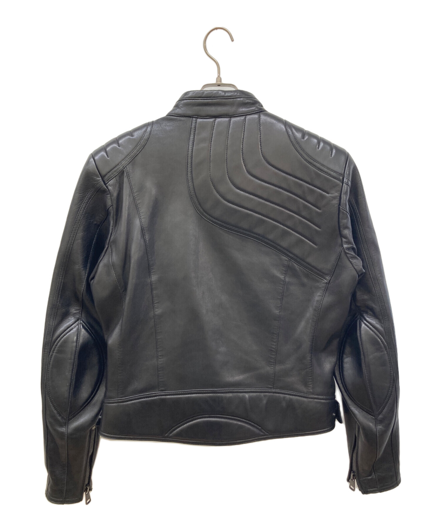 【限定値引】GUCCI ブラックラムレザージャケット 40サイズ 中古・古着通販】GUCCI (グッチ) ラムレザージャケット ブラック