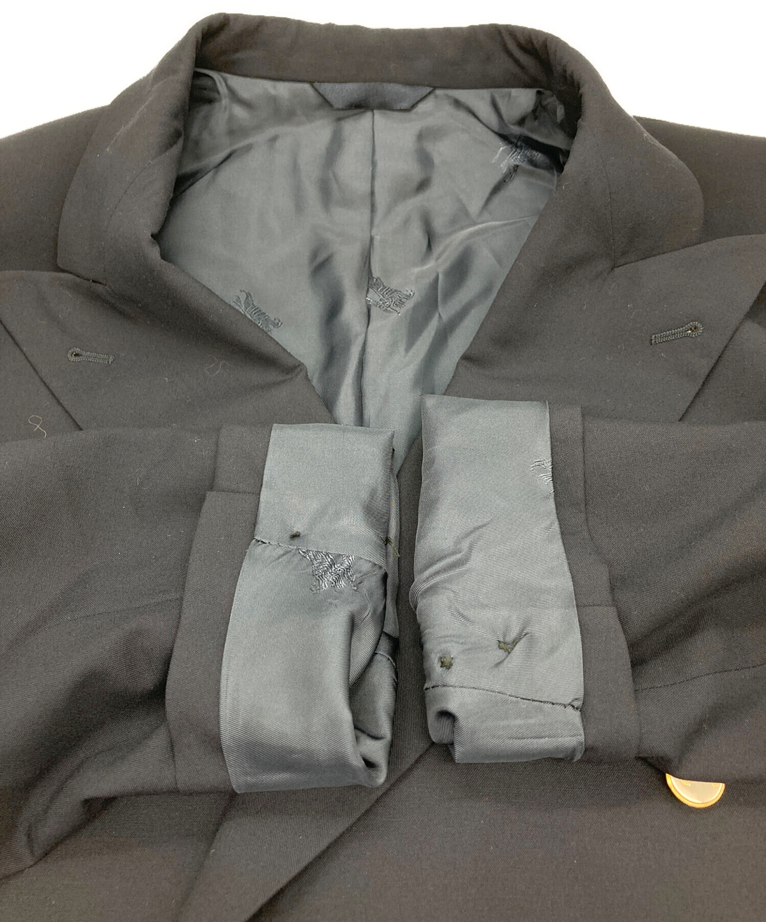 中古・古着通販】BURBERRY LONDON (バーバリーロンドン) 紺ブレザー