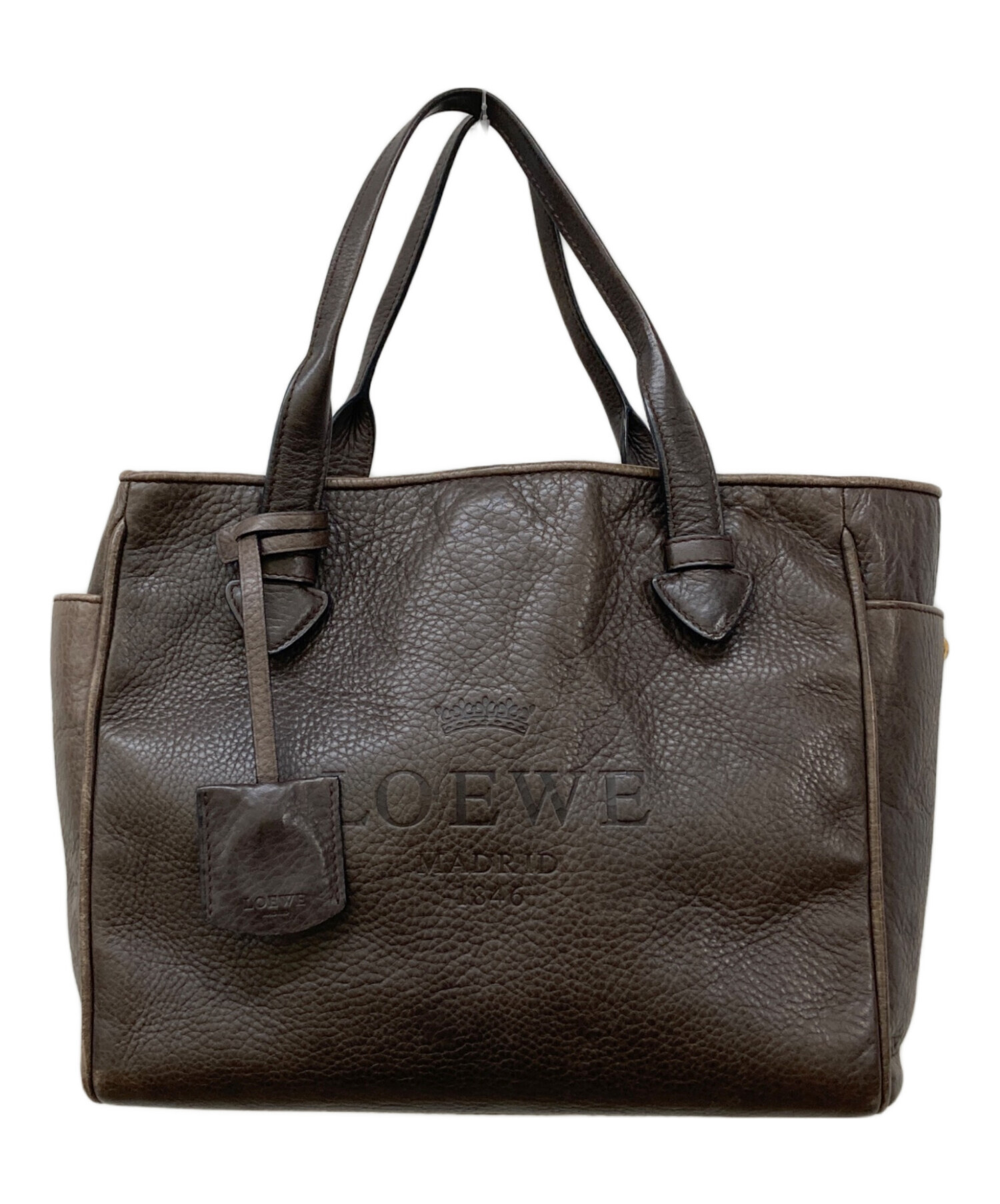中古・古着通販】LOEWE (ロエベ) ヘリテージ トートバッグ ブラウン