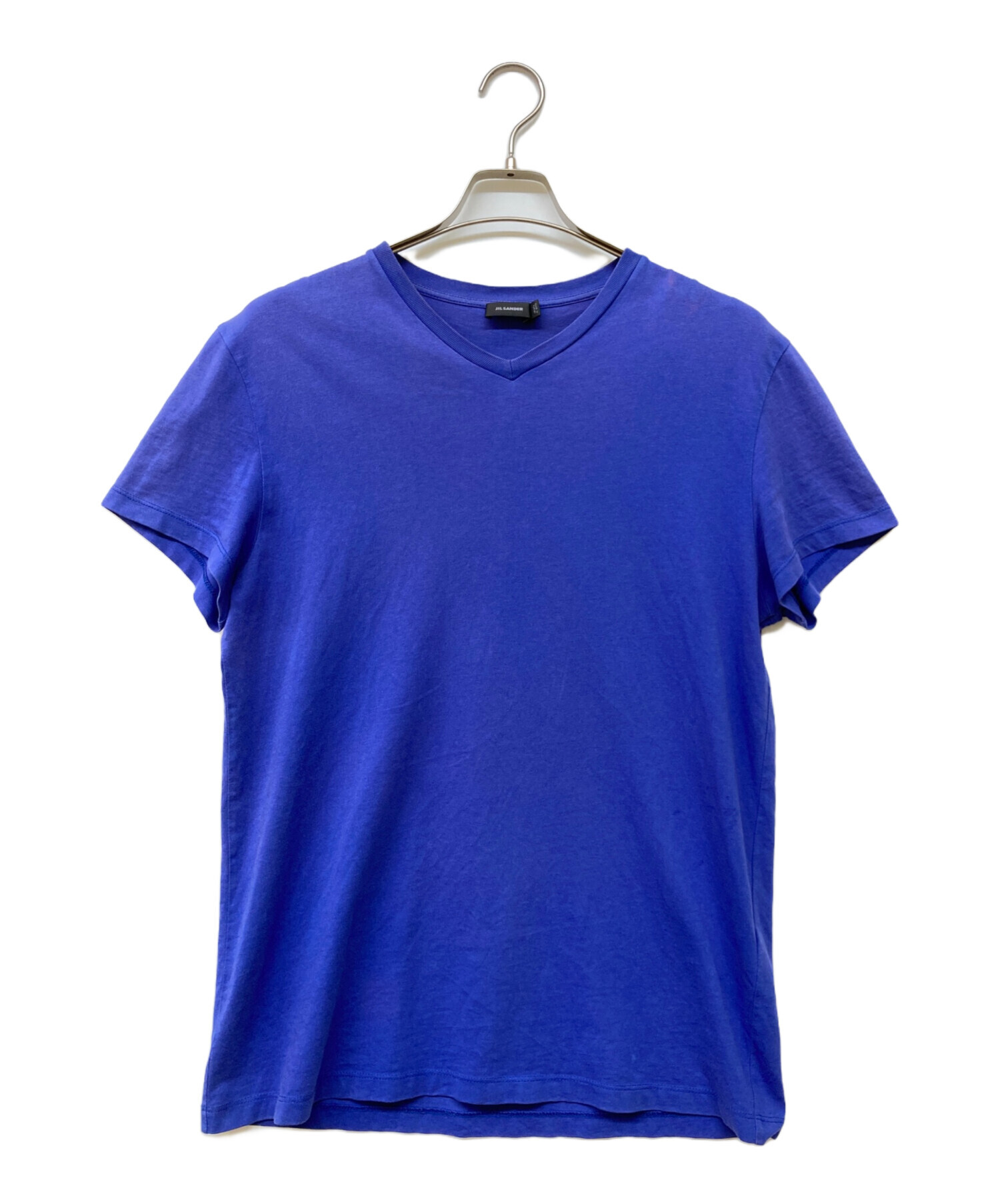 ジルサンダー　未使用品　vネックシャツ 中古・古着通販】JIL SANDER (ジルサンダー) VネックTシャツ ブルー