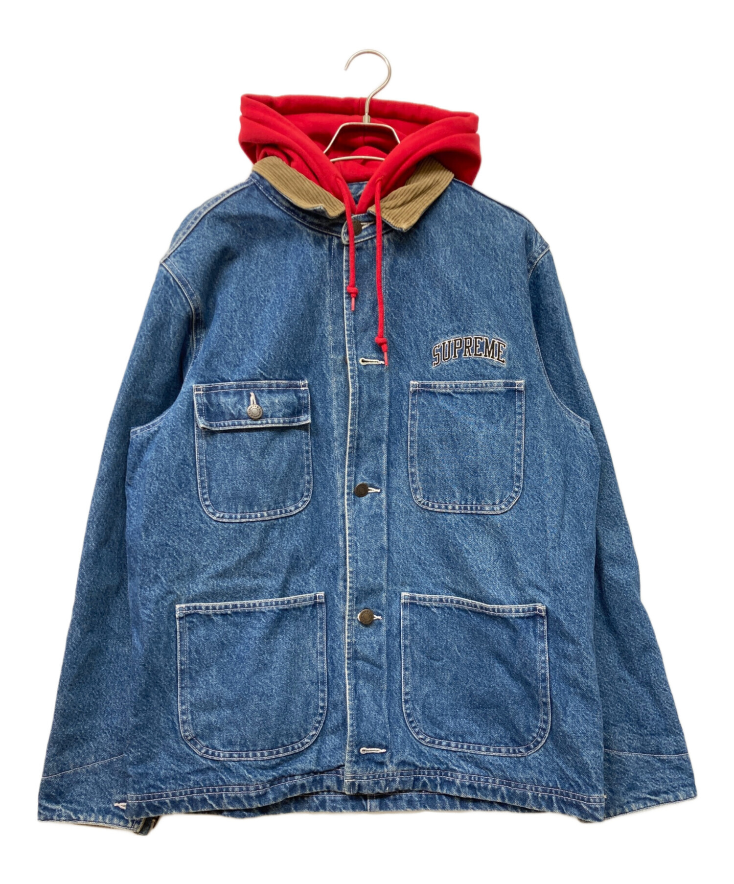 定価以下　Supreme Worn Hooded Chore Coat M Supreme Worn Hooded Chore Coat