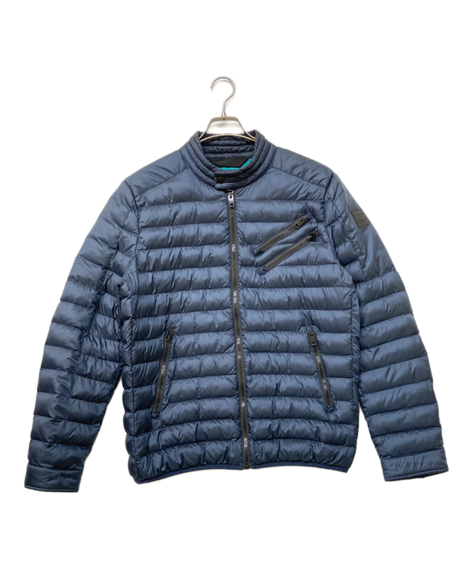 DIESEL ダウンジャケット シンサレート ネイビー ディーゼル 中古・古着通販】DIESEL (ディーゼル) 3M THINSULATE JACKET