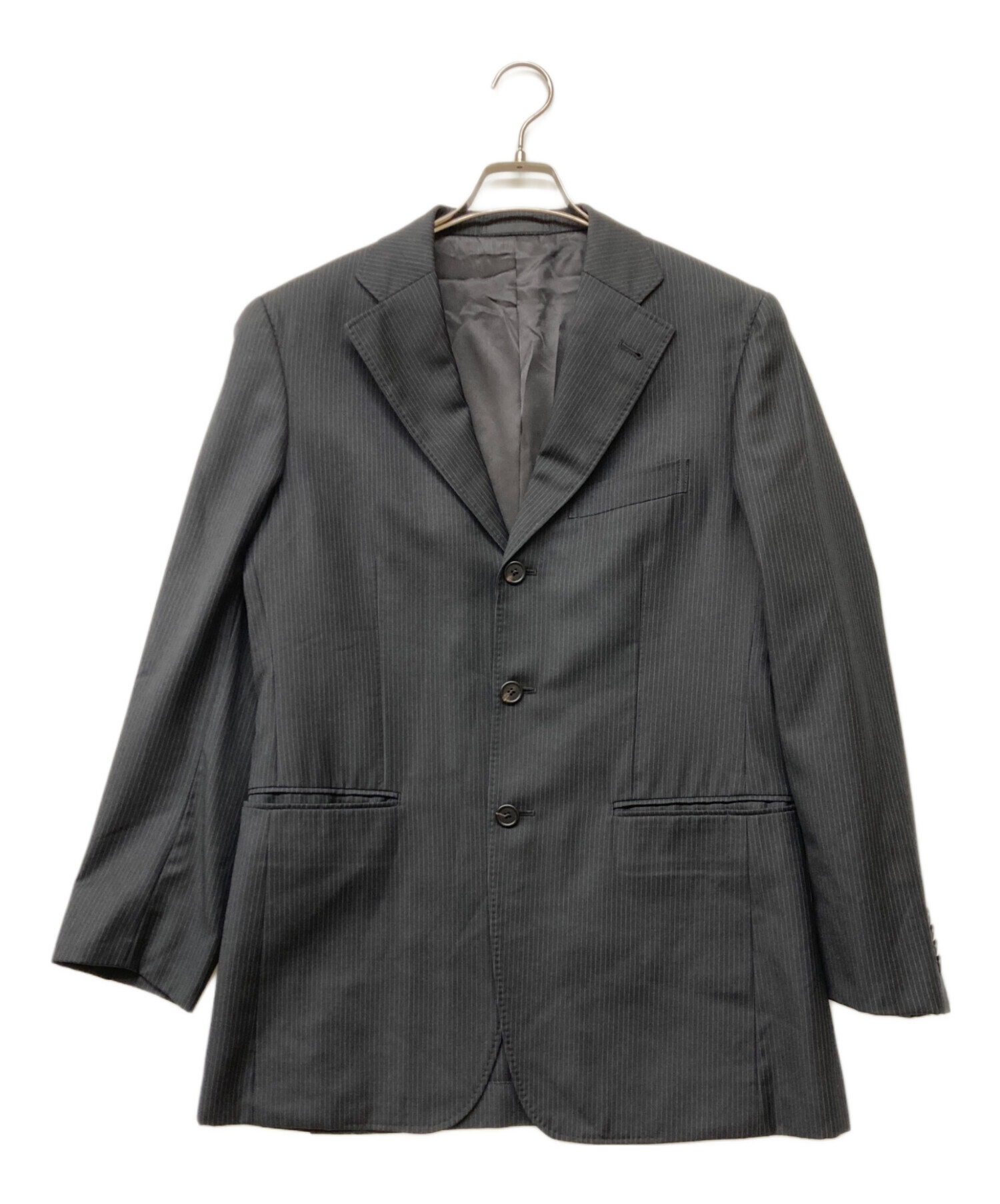 【最高級】 ポールスミス　3ピース　デルフィノ生地 グレー ストライプ 中古・古着通販】PAUL SMITH (ポールスミス) TALLIA DI DELFINO 3B