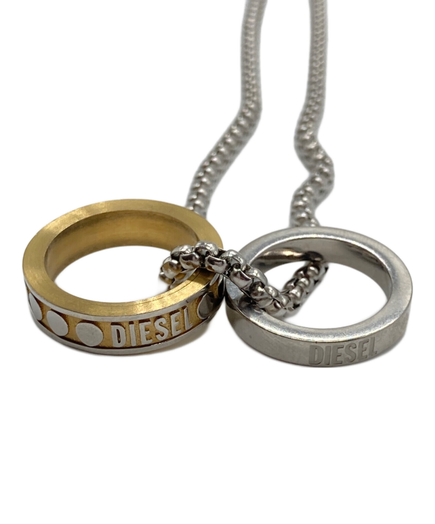 中古・古着通販】DIESEL (ディーゼル) リングステンレスネックレス 