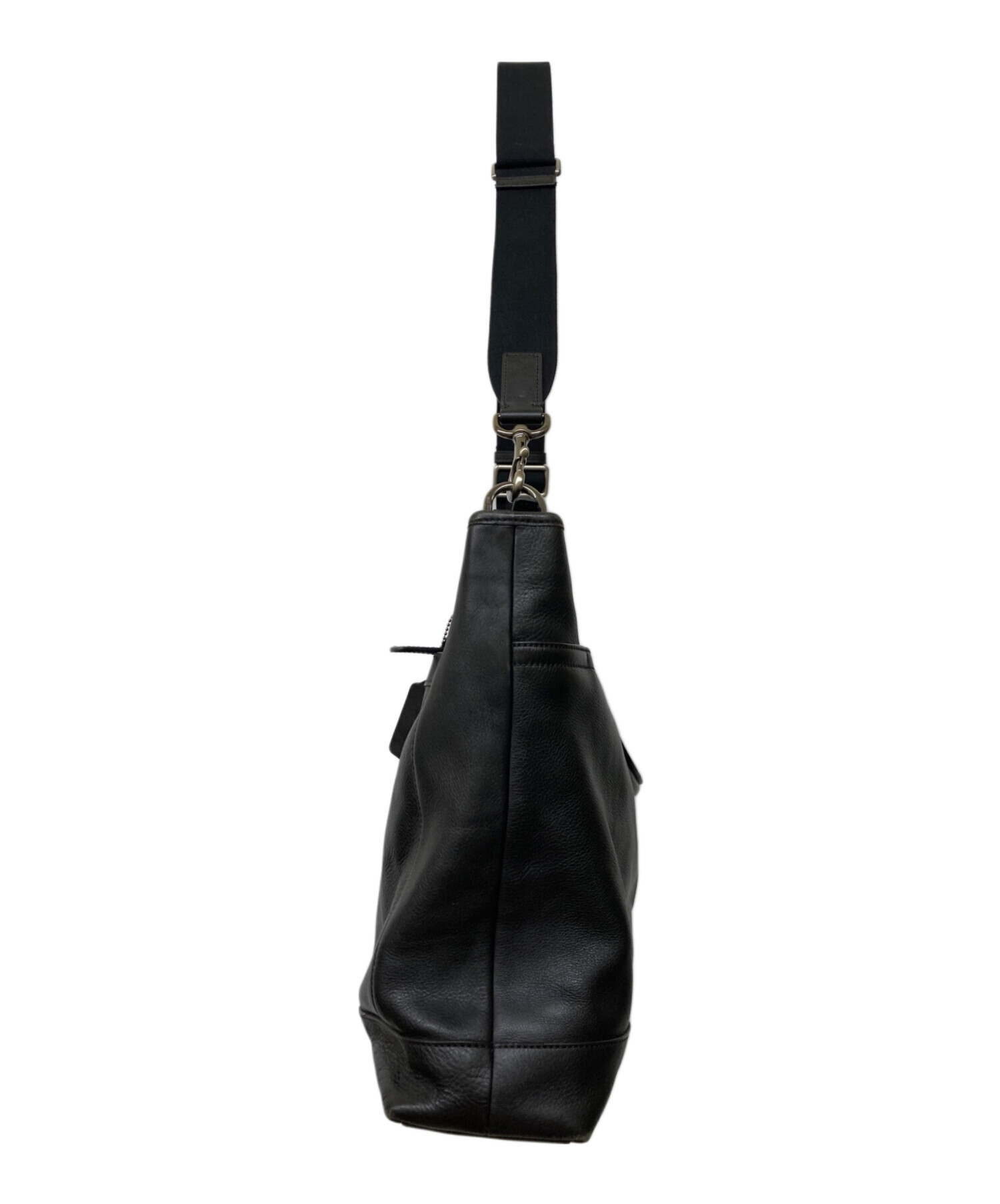 COACH コーチ レザー ショルダーバッグ ホーボー 2way ブラック