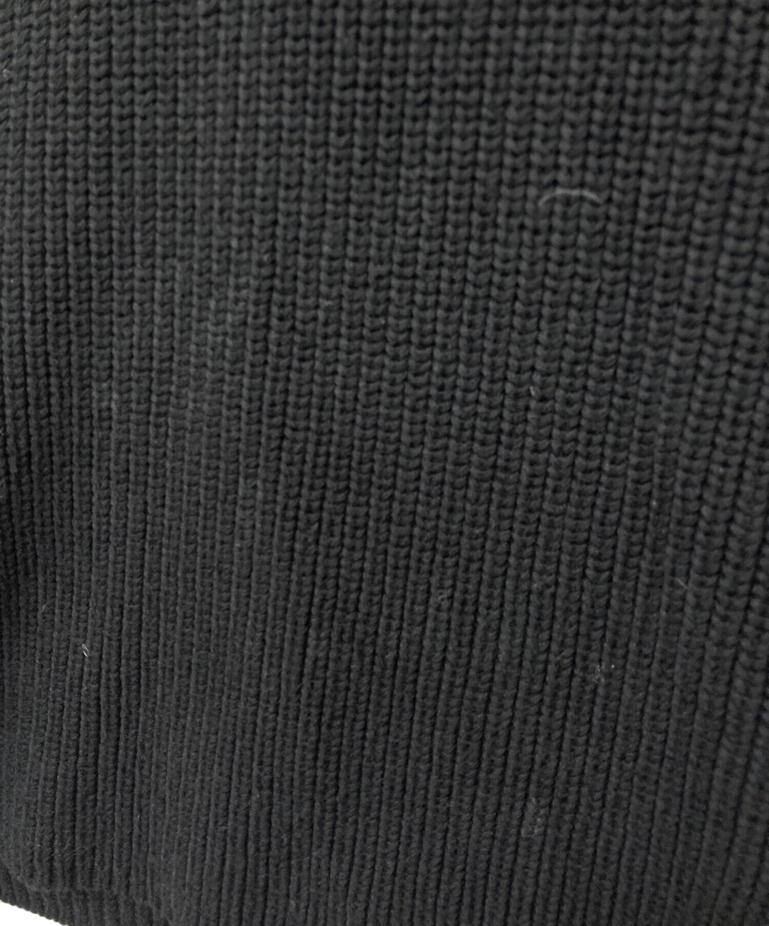 中古・古着通販】ENOF (イナフ) カシミヤ混cropped knit ブラック